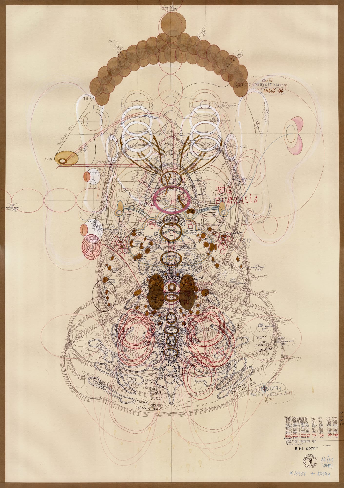 Untitled, 2017 India ink, acrylic, and collage on paper 39 3/8 x 27 1/2 in. (100 x 70 cm) (LPln 3)