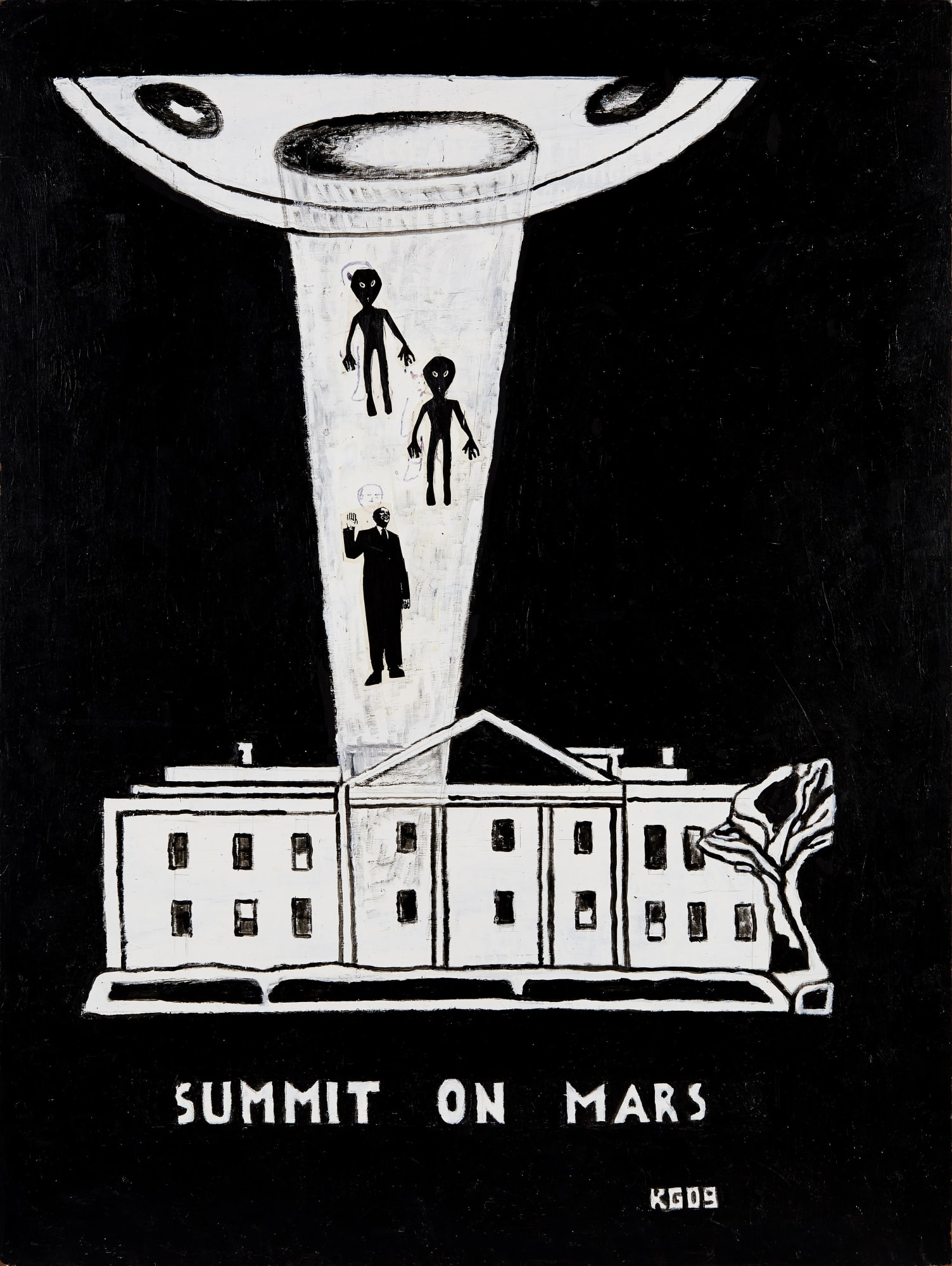 Summit on Mars, 2009 Acrylic on panel 48 x 36 in. (121.9 x 91.4 cm) (KG 12)