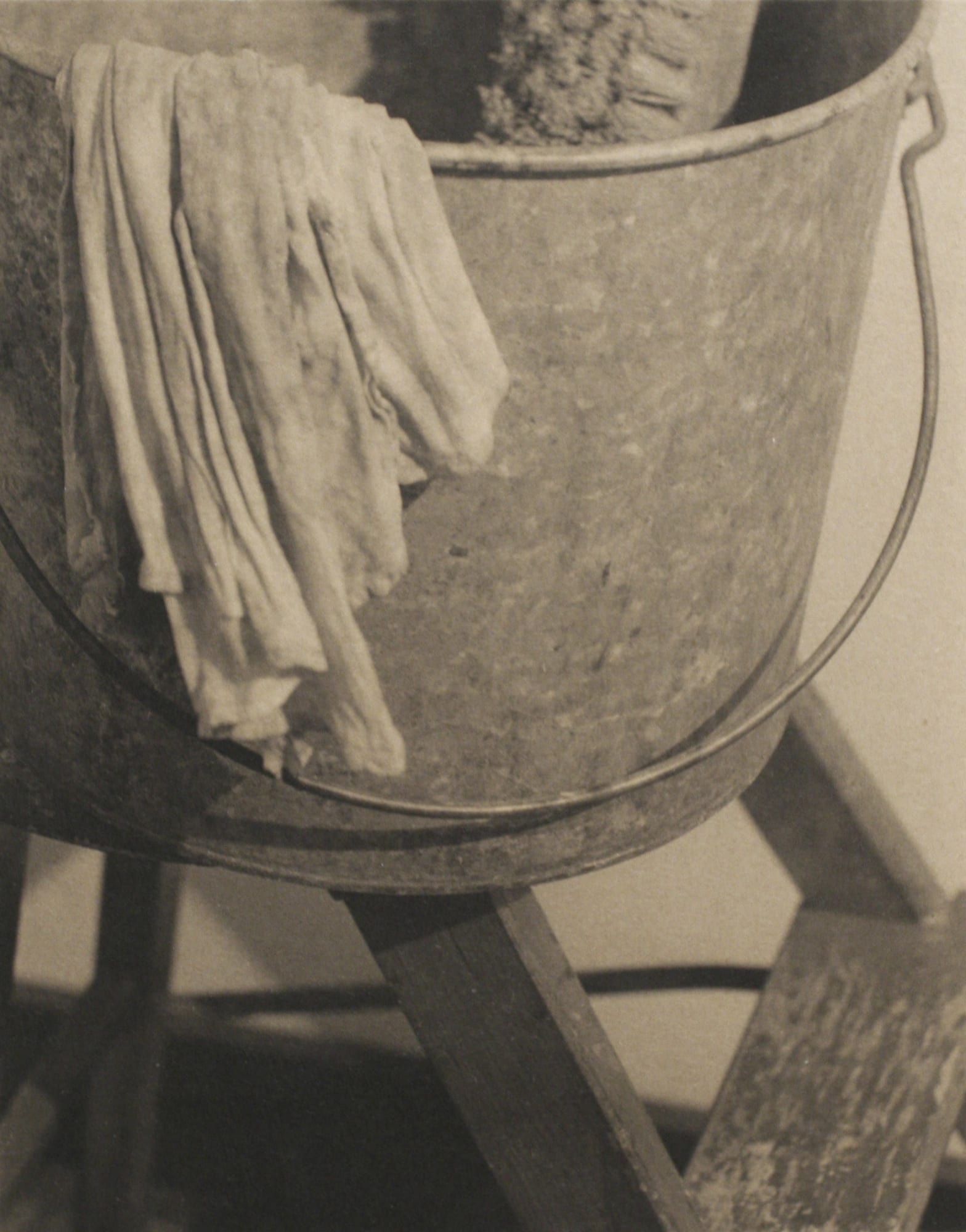 Paul Outerbridge Pail on Ladder, 1922 Platinum print mounted to board, printed, ca. 1922 4 5/8 x 3 5/8 in. (11.7 x 9.2 cm) (BSG 37)