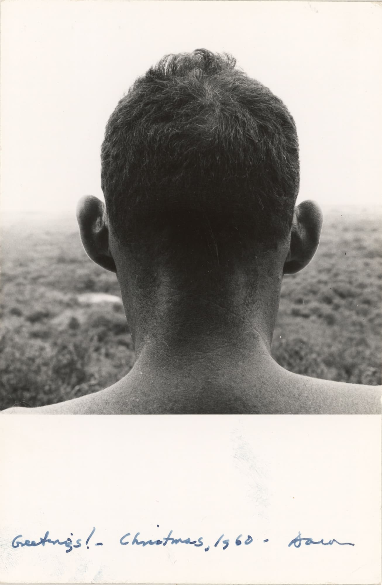 Aaron Siskind Untitled (Christmas Card), 1960 Gelatin silver print flush-mounted to board 6 3/4 x 4 1/2 in. (17.1 x 11.4 cm) (BSG 7)