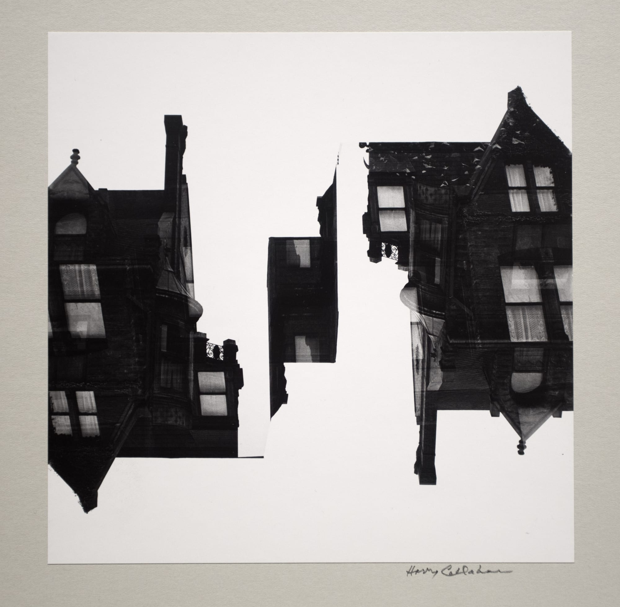 Harry Callahan LaSalle Street, Chicago, 1953 Gelatin silver print mounted to board, printed ca. 1955 7 5/8 x 7 1/2 in. (19.4 x 19.1 cm) (BSG 27)