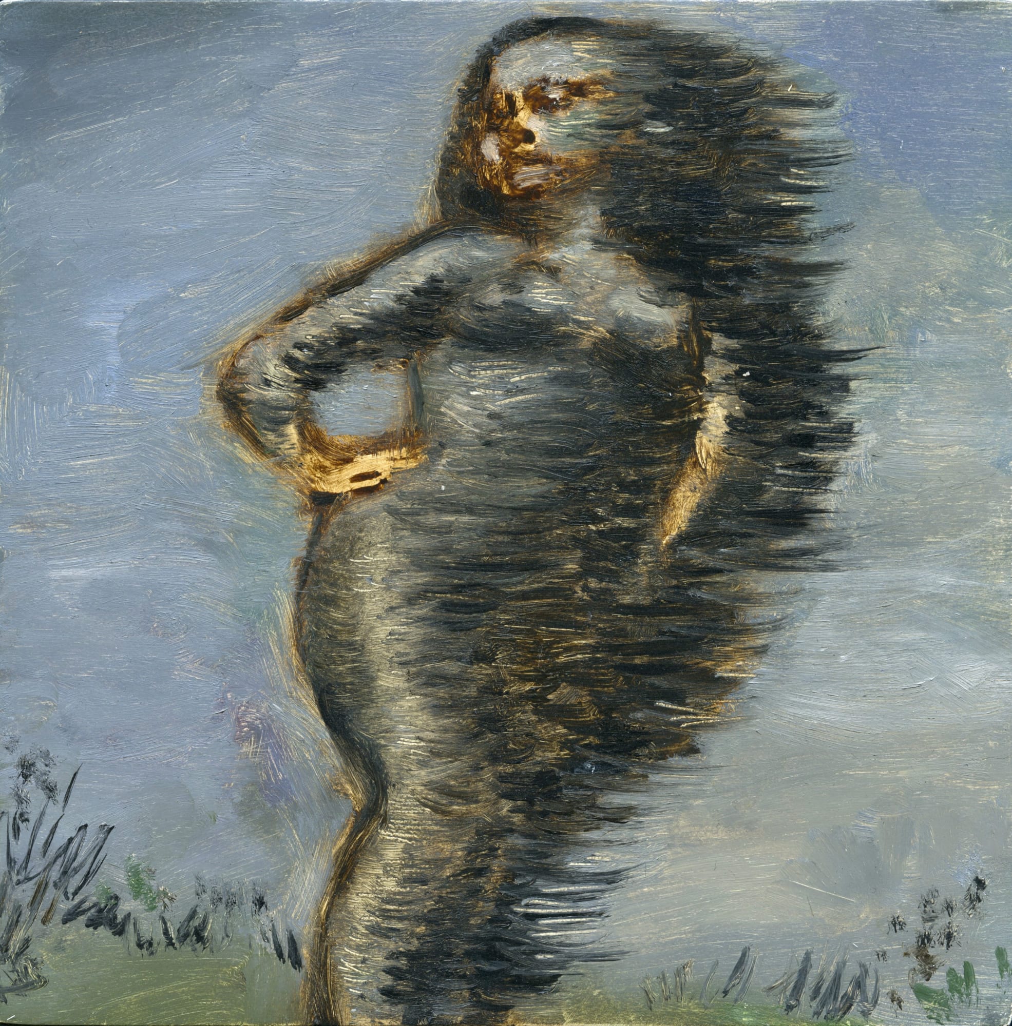 Lisa Ivory Precious, 2022 Oil on panel 6 x 6 x 3/4 in. (15.2 x 15.2 x 1.9 cm) (LIv 15)