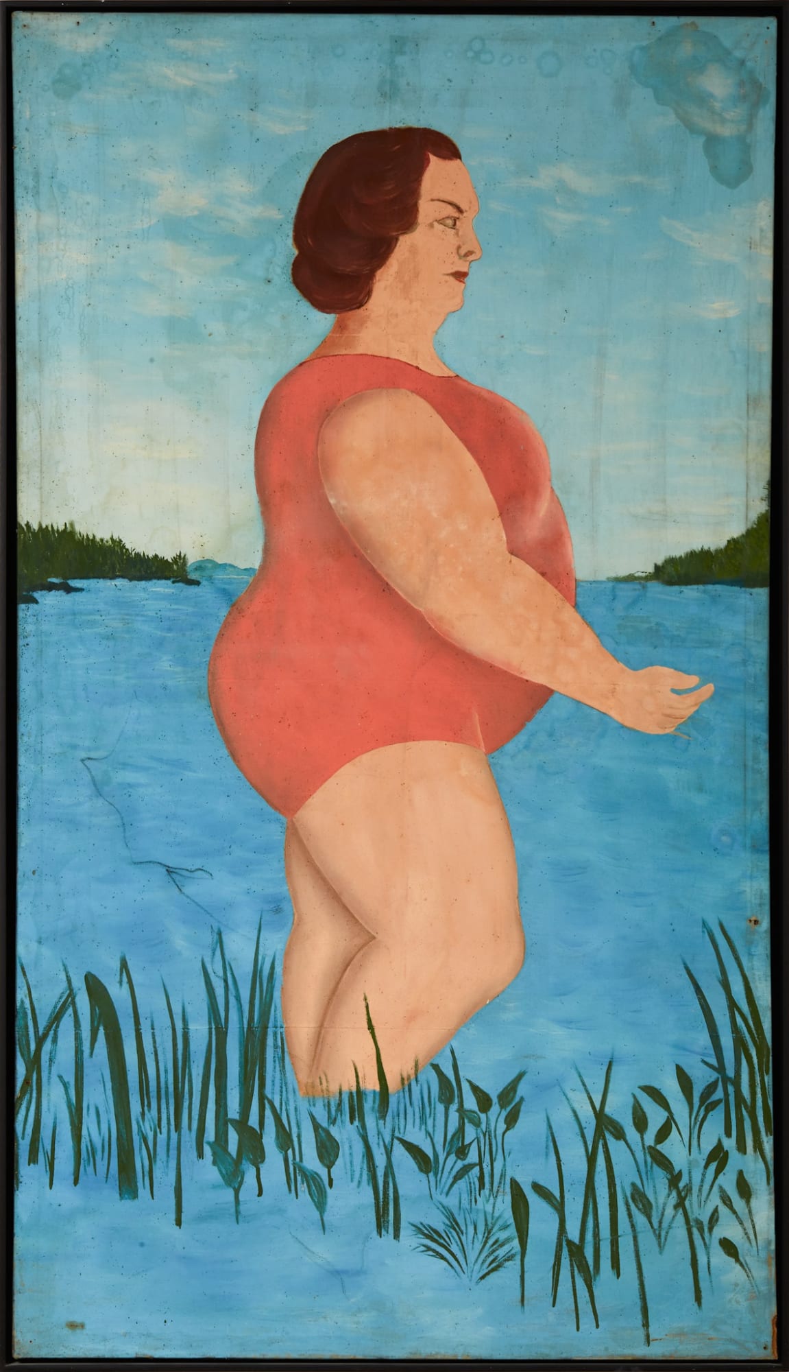 Bathing Beauty Carnival Banner, ca. 1920-25 Oil on canvas 39 x 70 in. (99.1 x 177.8 cm) (FM Personal 1 )