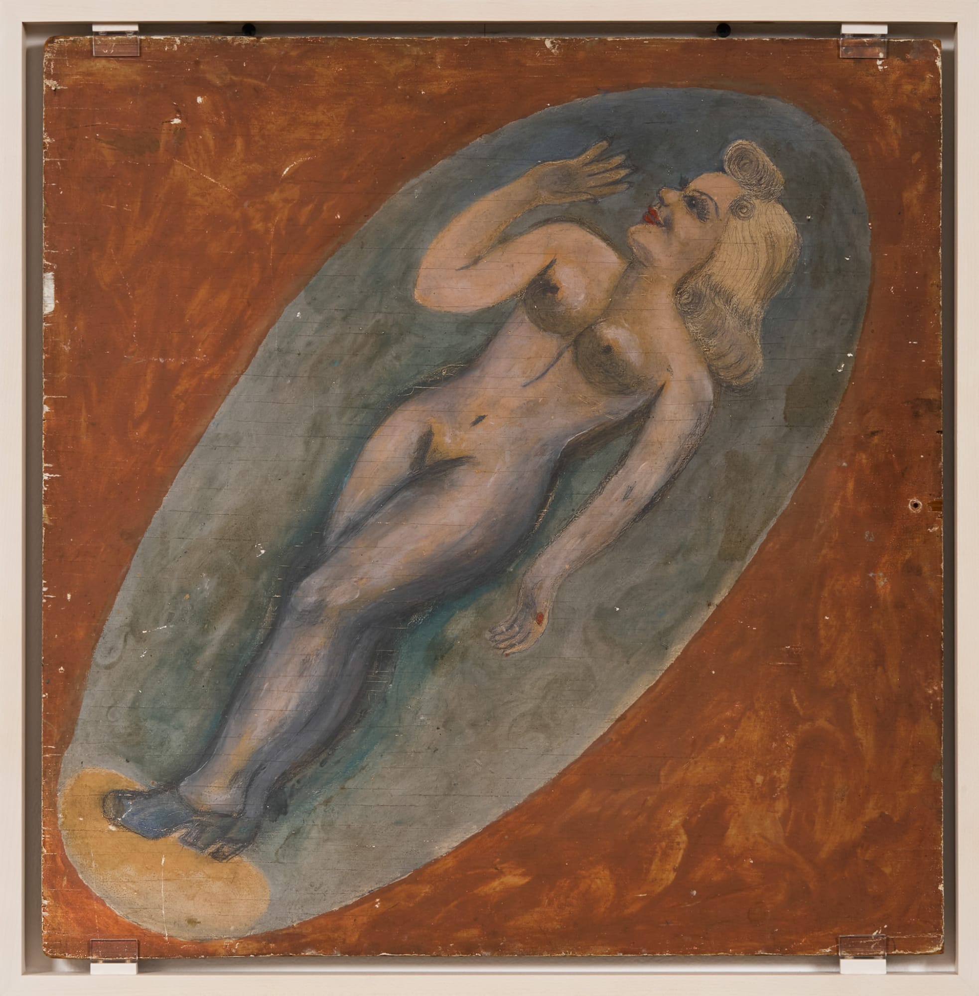 Ernest Schelling (By Golly) Pinup, ca. 1950 Enamel and mixed media on fiberboard 19 3/4 x 23 3/4 in. (50.2 x 60.3 cm) (BG 2) RECTO