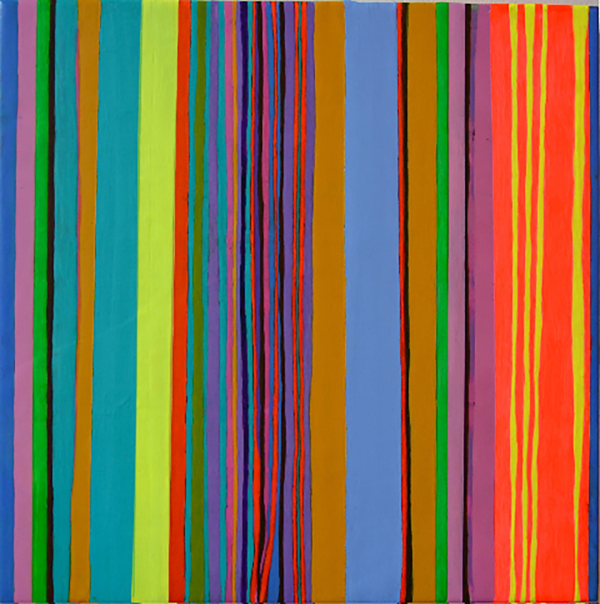 STRIPES, 2016 Acrylic on wood panel 12 x 12 in 30.5 x 30.5 cm HS 45