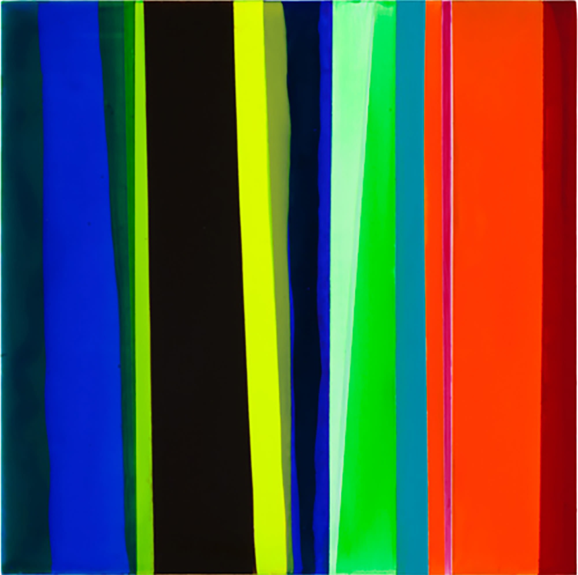 STRIPES/TILT, 2016 Acrylic on wood panel 12 x 12 in 30.5 x 30.5 cm HS 52