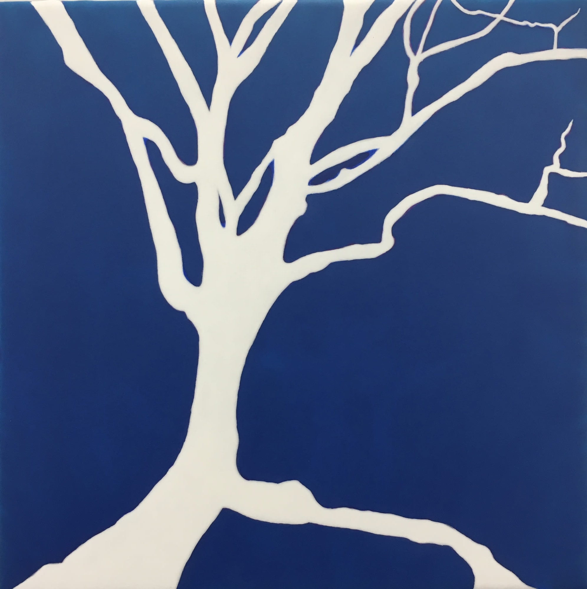 WINTER DOGWOOD, 2019 Acrylic on linen mounted on wood panel 12 x 12 in. 30.5 x 30.5 cm HS 61