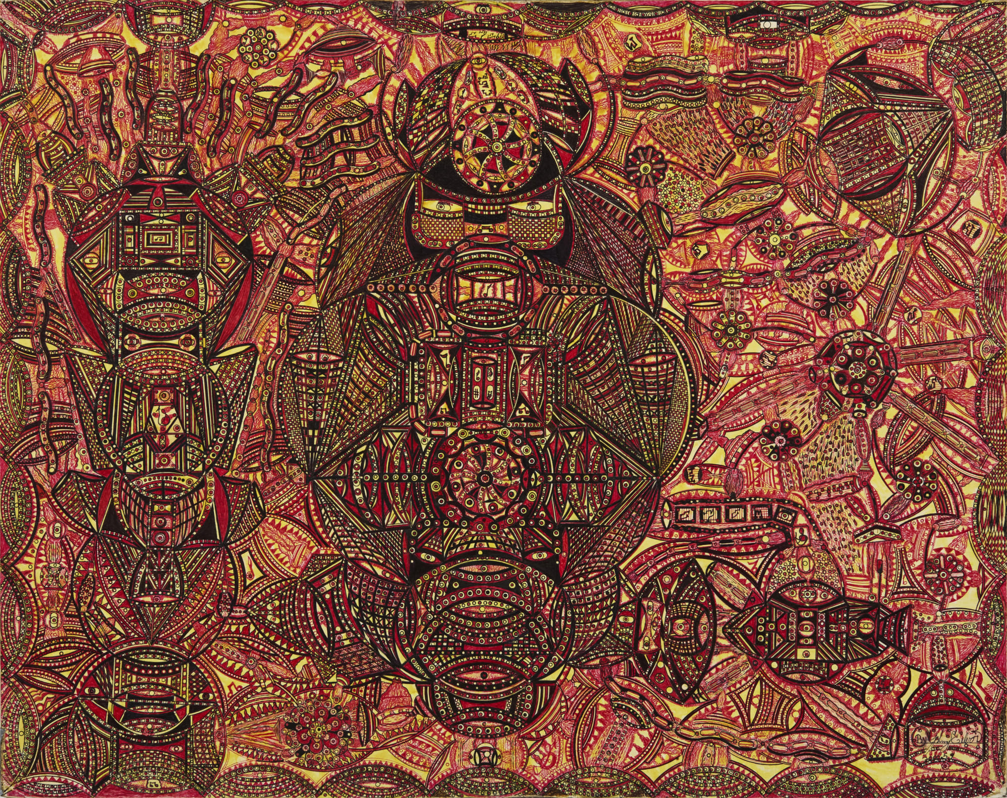 Time Traveler, 2005-6 Mixed media and marker on paper 21 1/4 x 28 in (54 x 71.1 cm) (JoC 03)