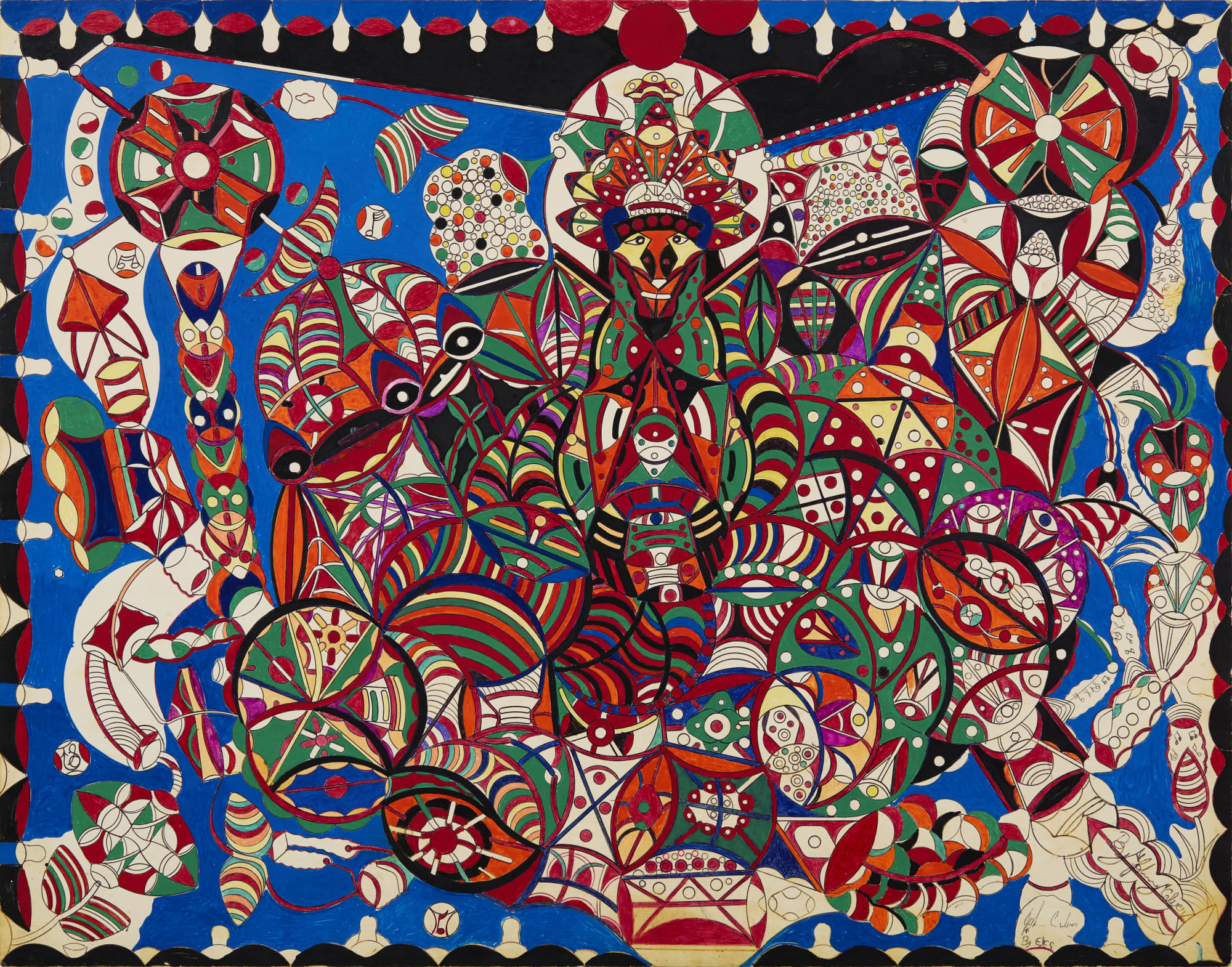 A King of a King, 2003 Mixed media and marker on paper 22 x 28 in (55.9 x 71.1 cm) (JoC 04)