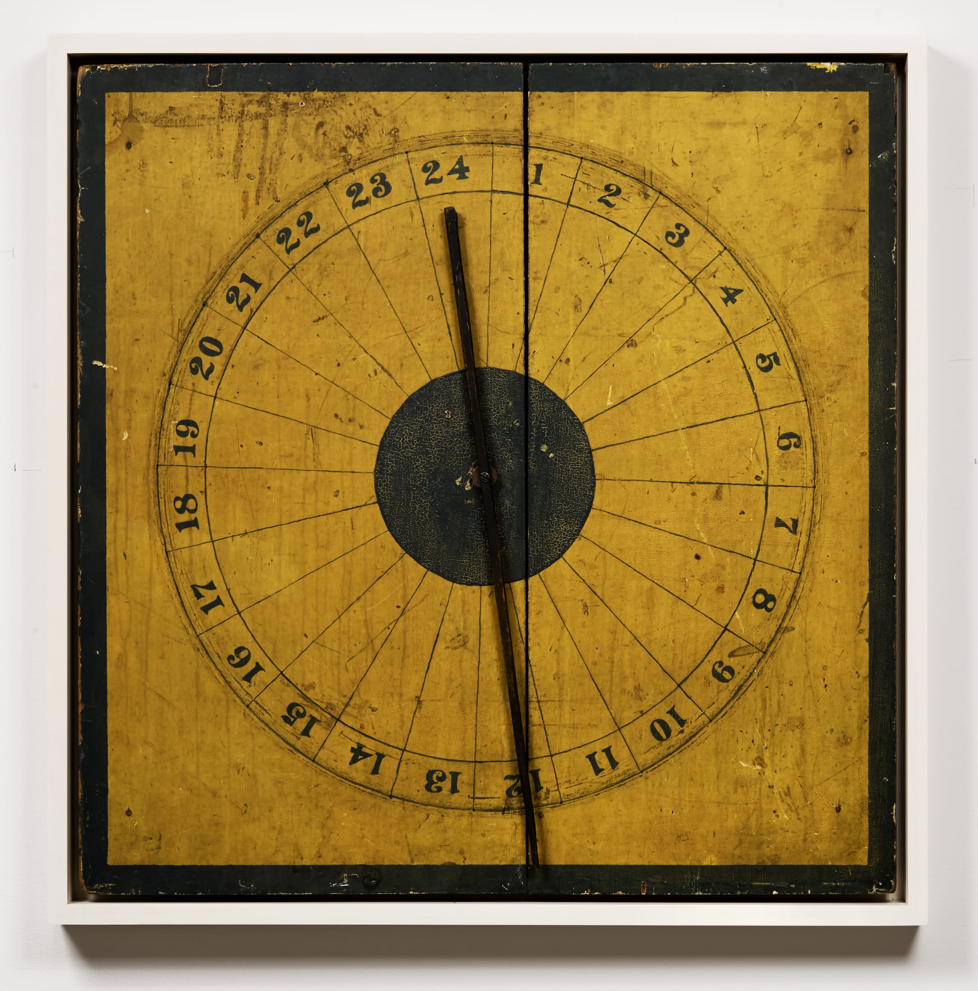 Gaming Wheel, ca. 1910-20 Polychrome on wood 30 x 29 1/2 in. (76.2 x 74.9 cm) (ArU 503)