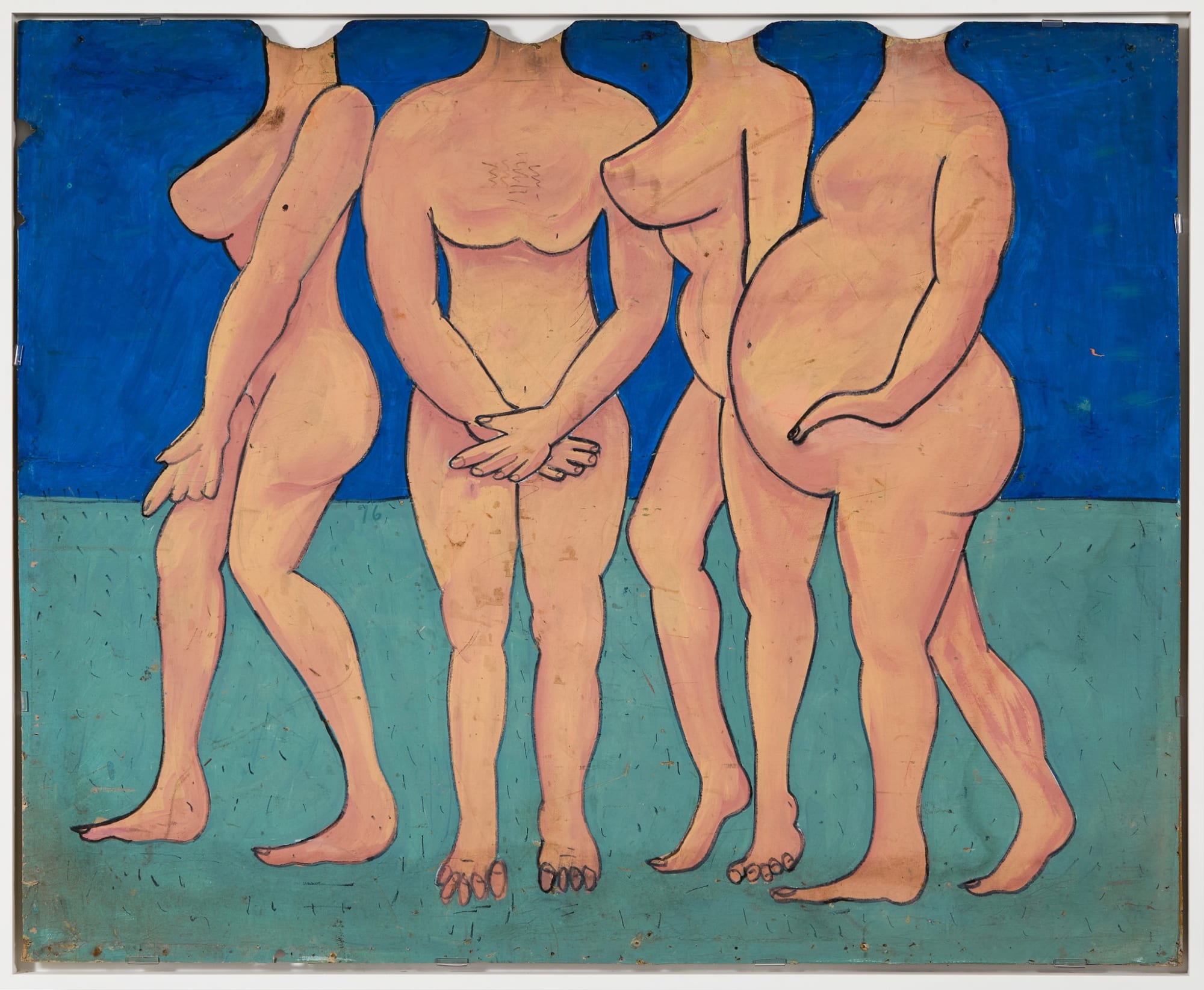 Carnival "Bathers" Photo Cutout, mid-20th century Paint on board 58 x 48 in. (147.3 x 121.9 cm) (AU 247)
