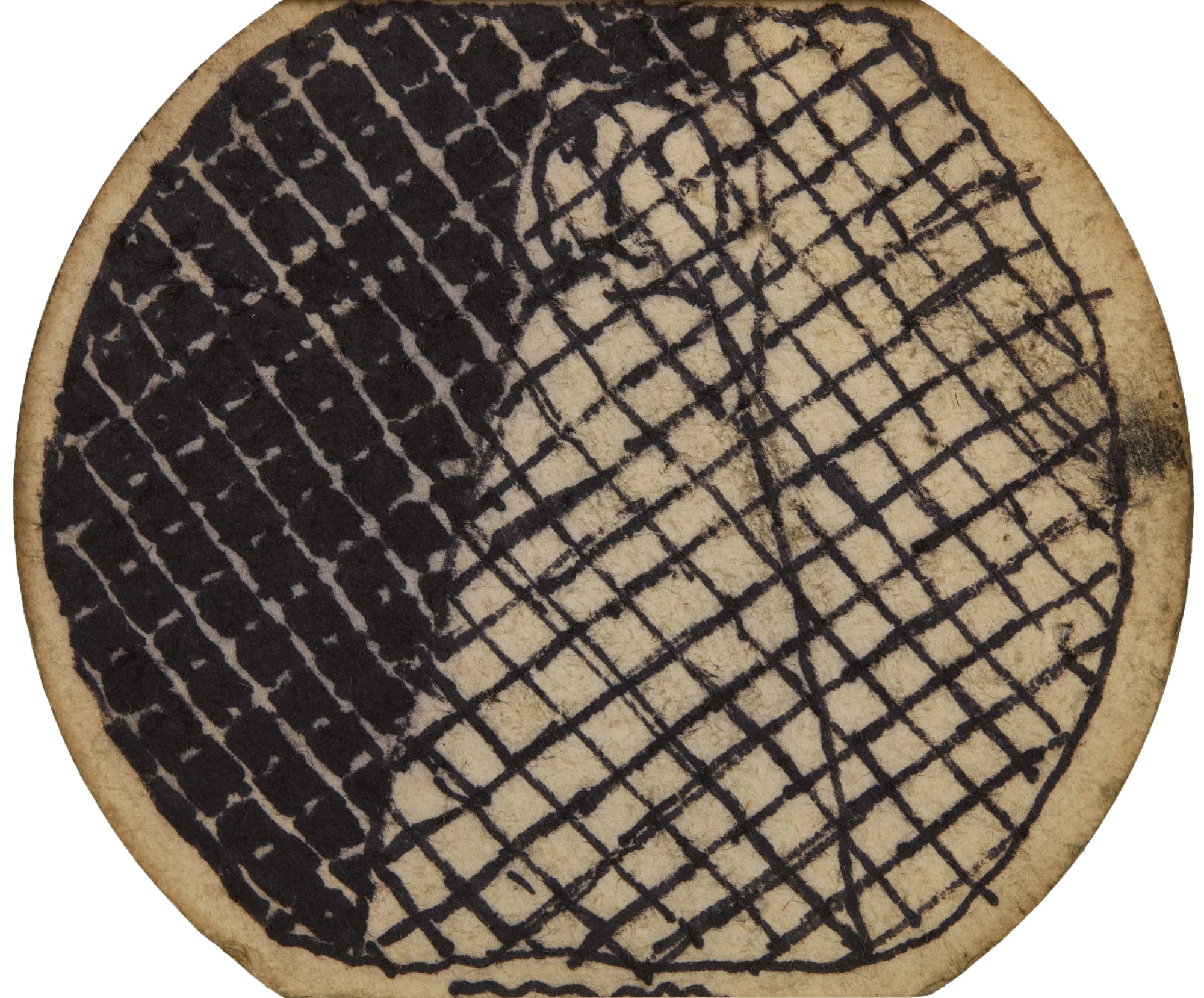 Untitled, n.d Found paper and soot 4 1/4 x 5 in. (10.8 x 12.7 cm) (JC 071) Side A $12,000