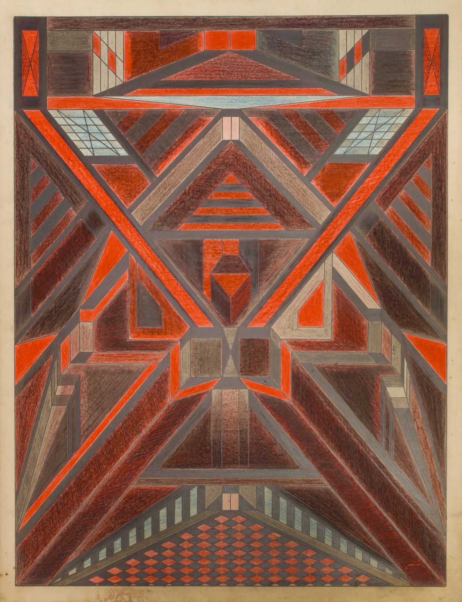 Untitled, ca. 1930 - 55 Colored pencil and graphite on paper 25.5 x 19.6 in. (DG 51)