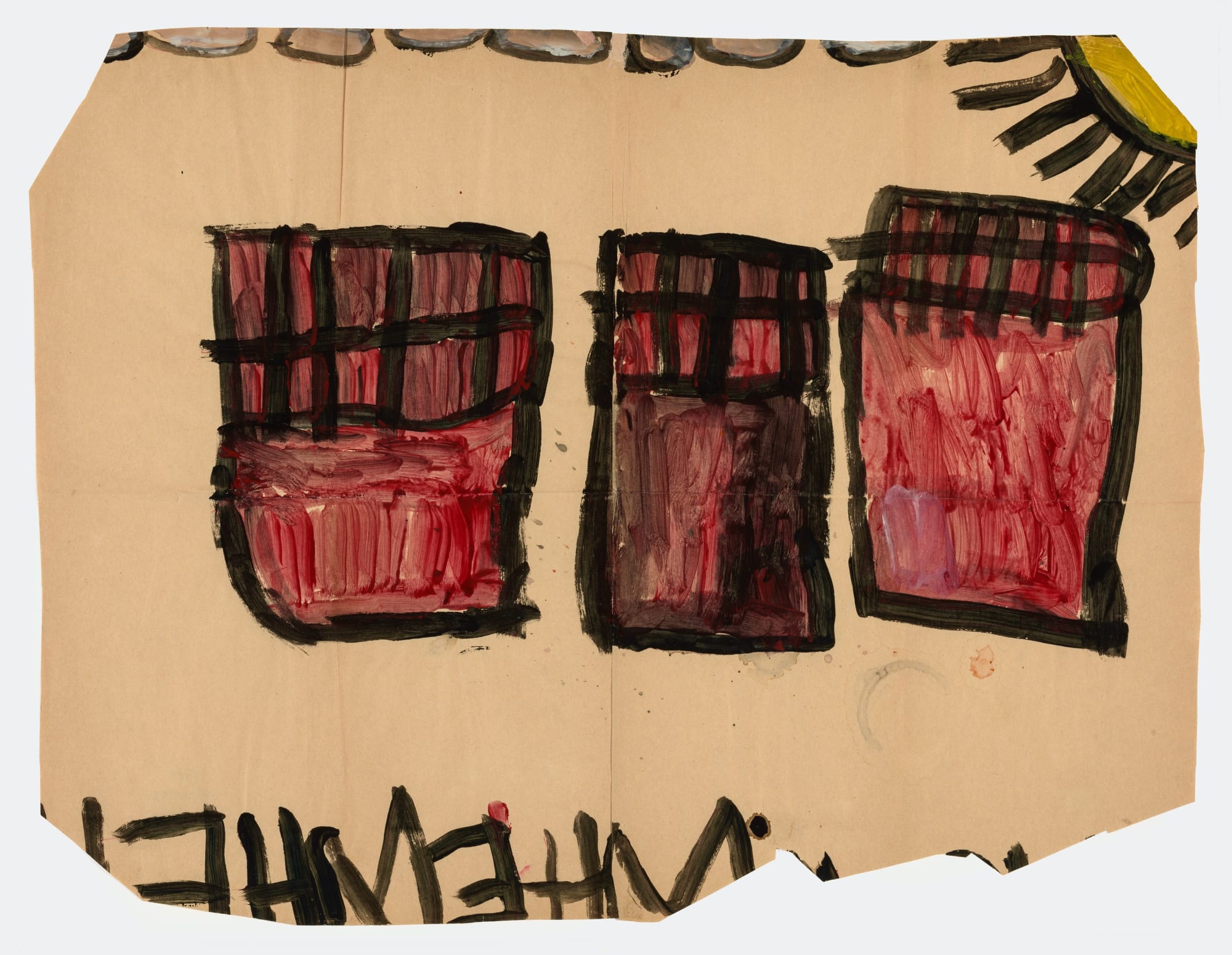 Untitled, 1972-1980 Tempera on paper 21.5 x 28.5 in (54.6 x 72.4 cm) (LM 2)
