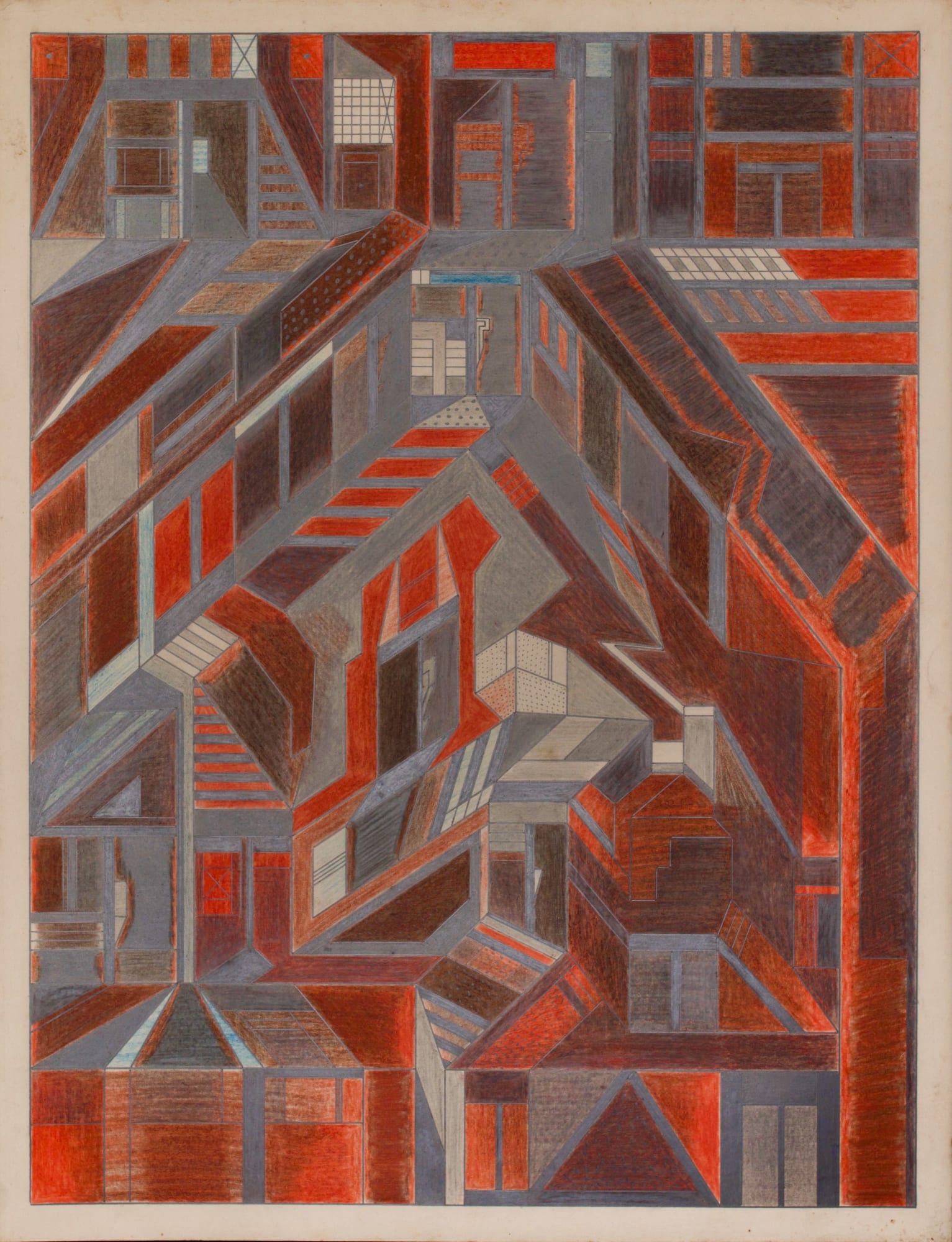Untitled, ca. 1930 - 55 Colored pencil and graphite on paper 25.5 x 19.6 in. (DG 47)
