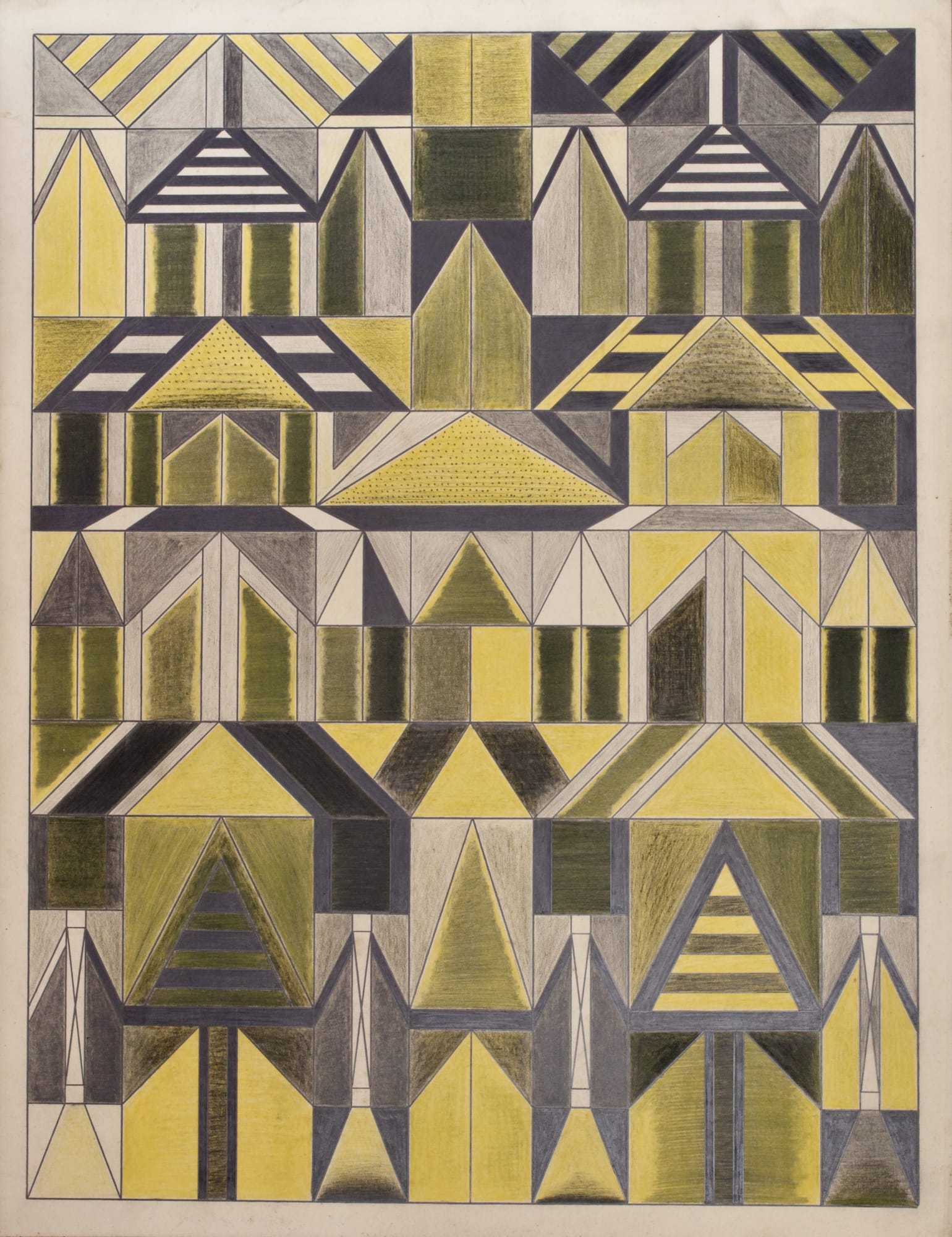 Untitled, ca. 1930 - 55 Colored pencil and graphite on paper 25.5 x 19.6 in. (DG 53)