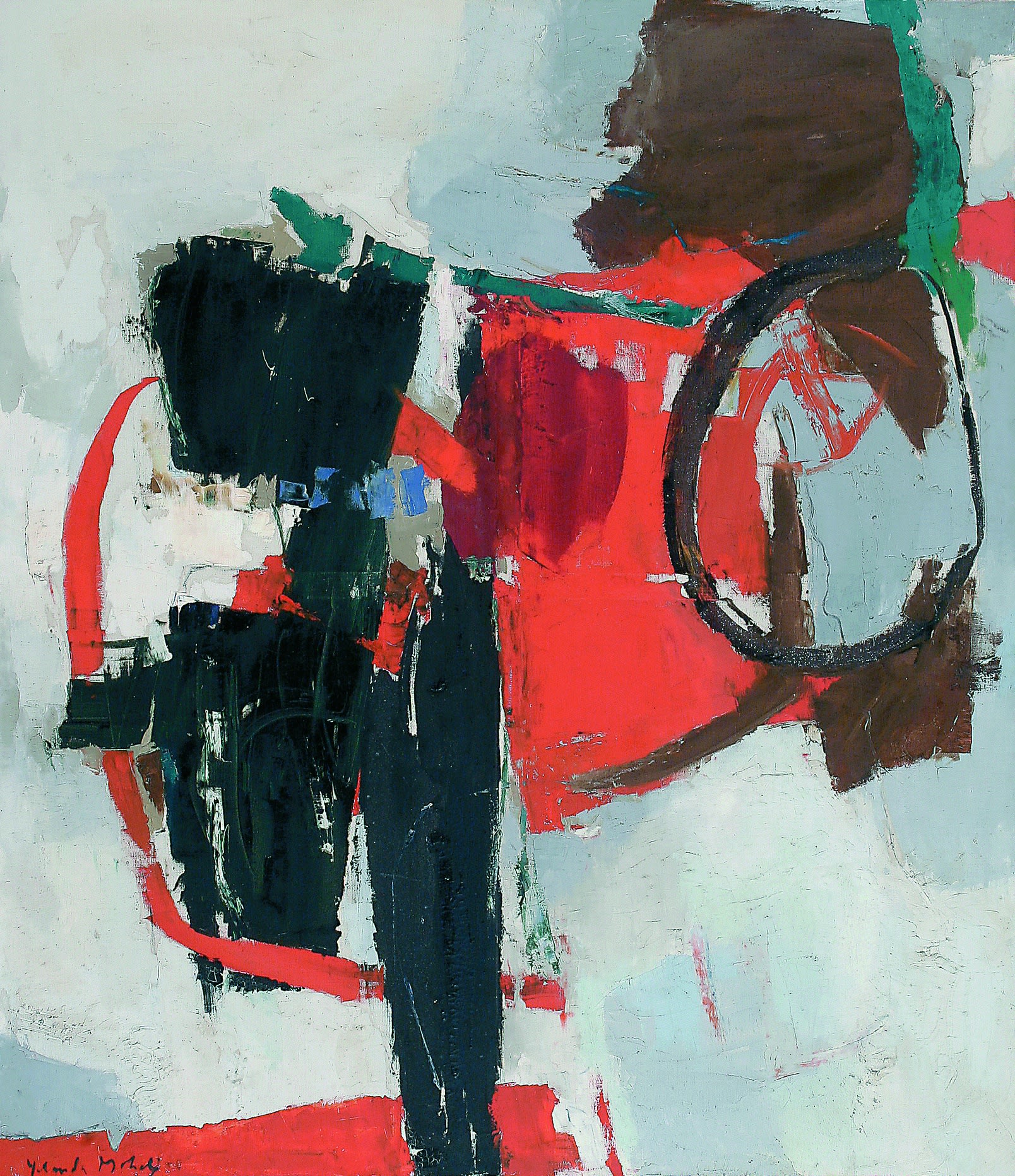 Yolanda Mohalyi, Composição preto e vermelho