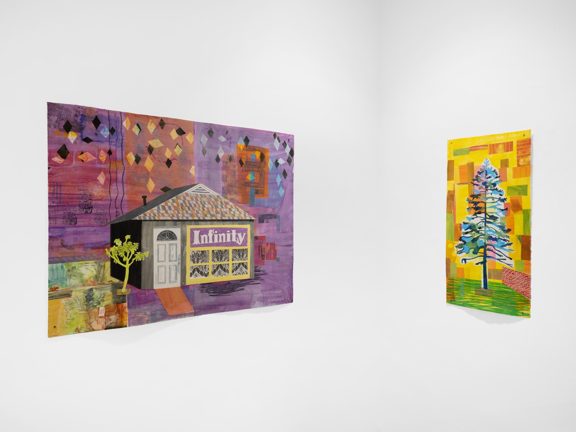 Carolyn Swiszcz Left: Infinity 2022, Right: Tree From the Past 2023