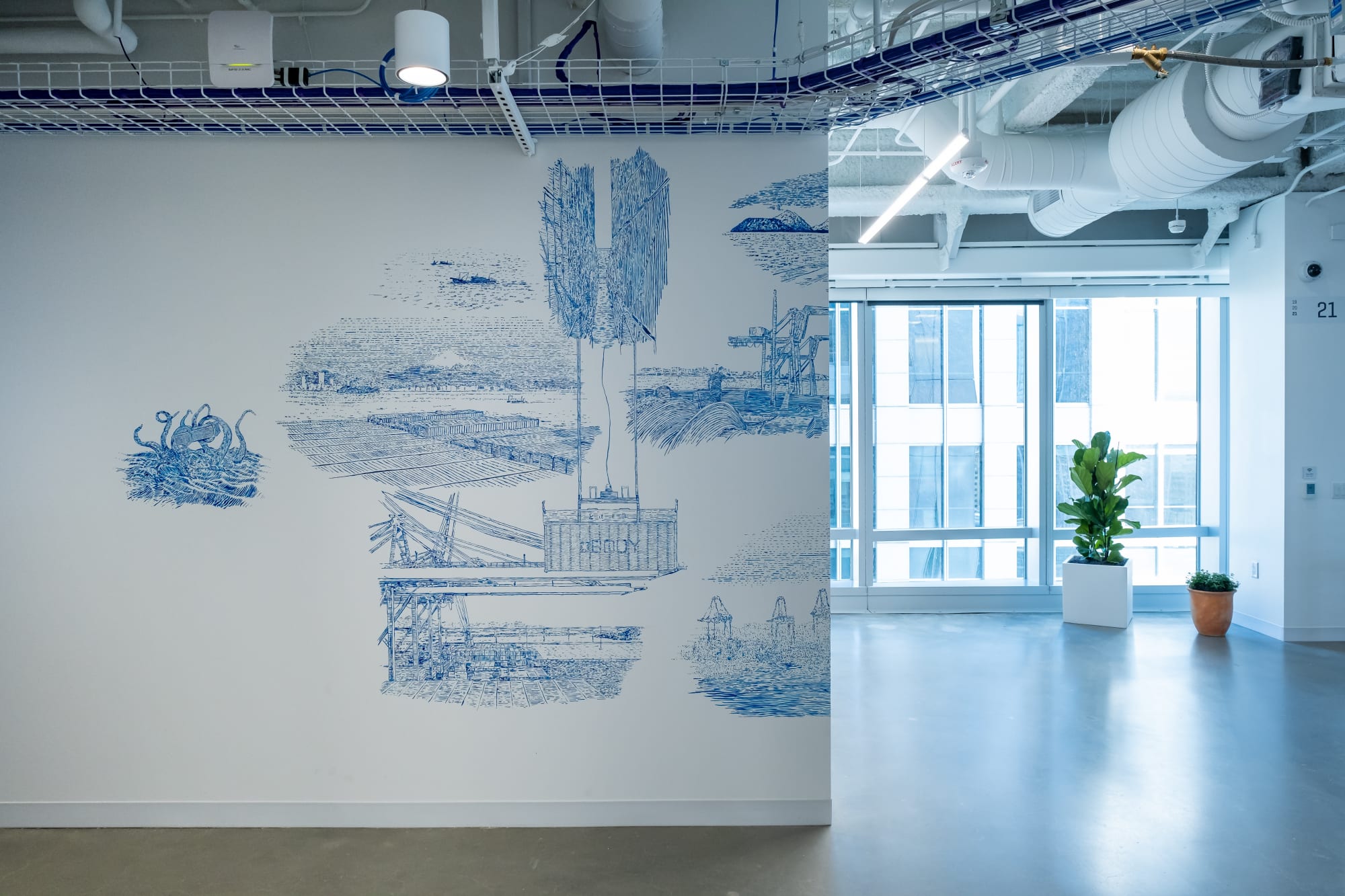 Martin Machado Facebook Artist in Residency Mural, 2019