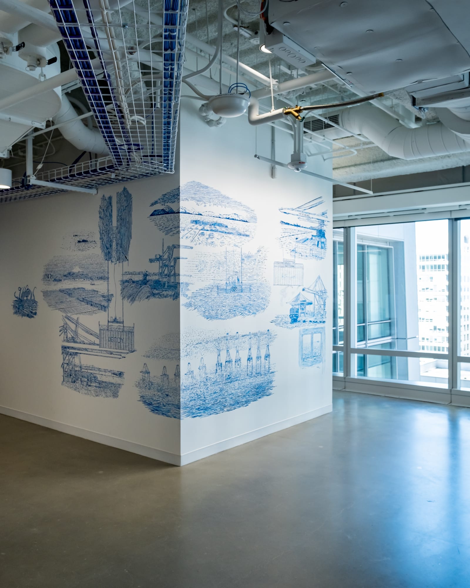 Martin Machado Facebook Artist in Residency Mural, 2019