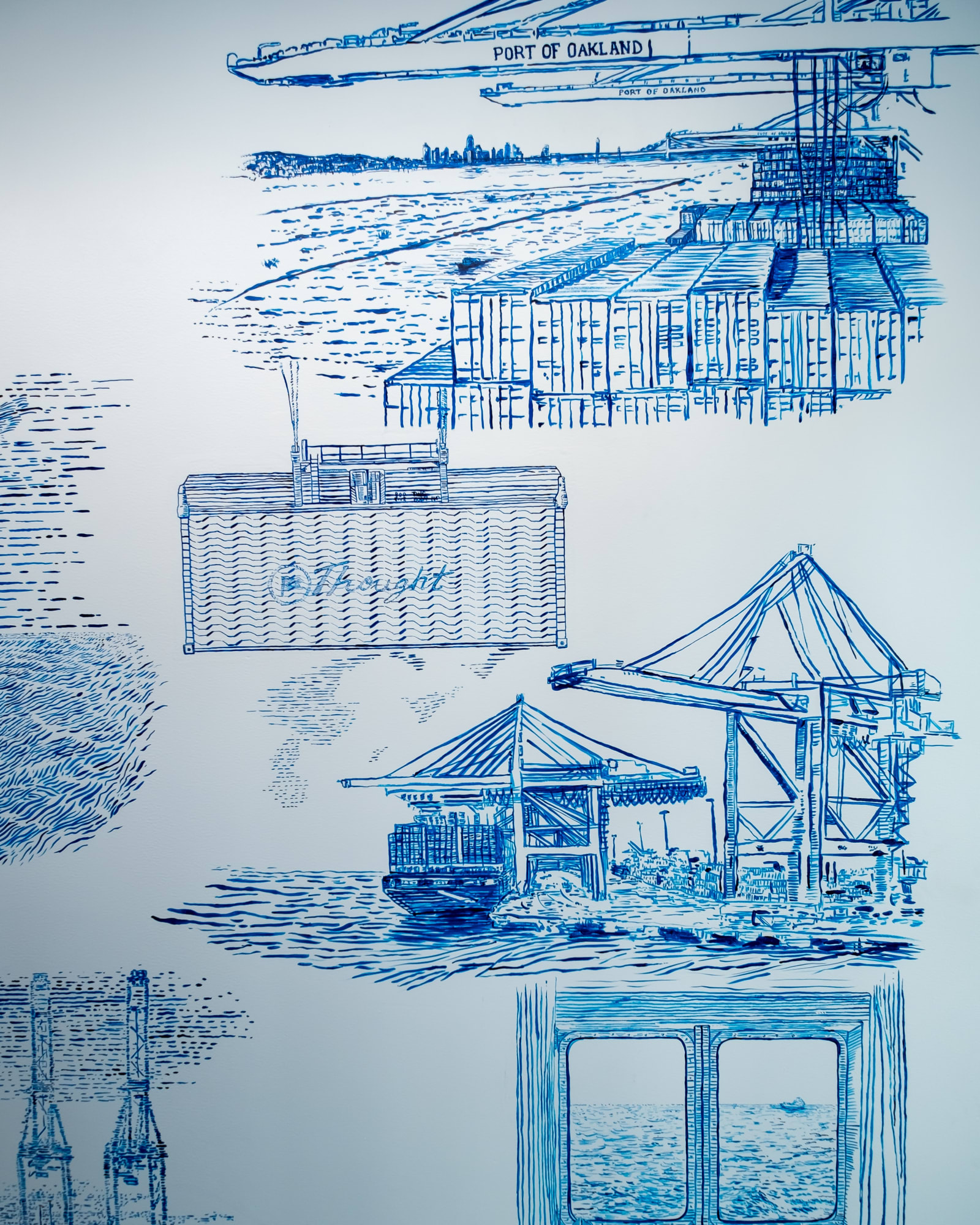 Martin Machado Facebook Artist in Residency Mural, 2019