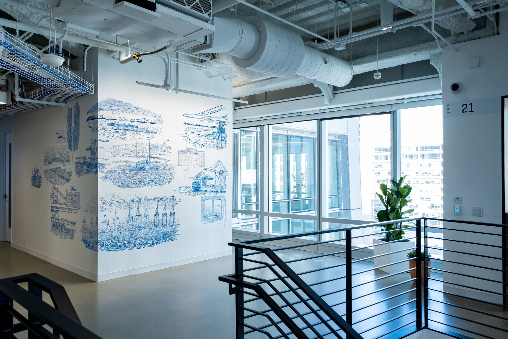 Martin Machado Facebook Artist in Residency Mural, 2019