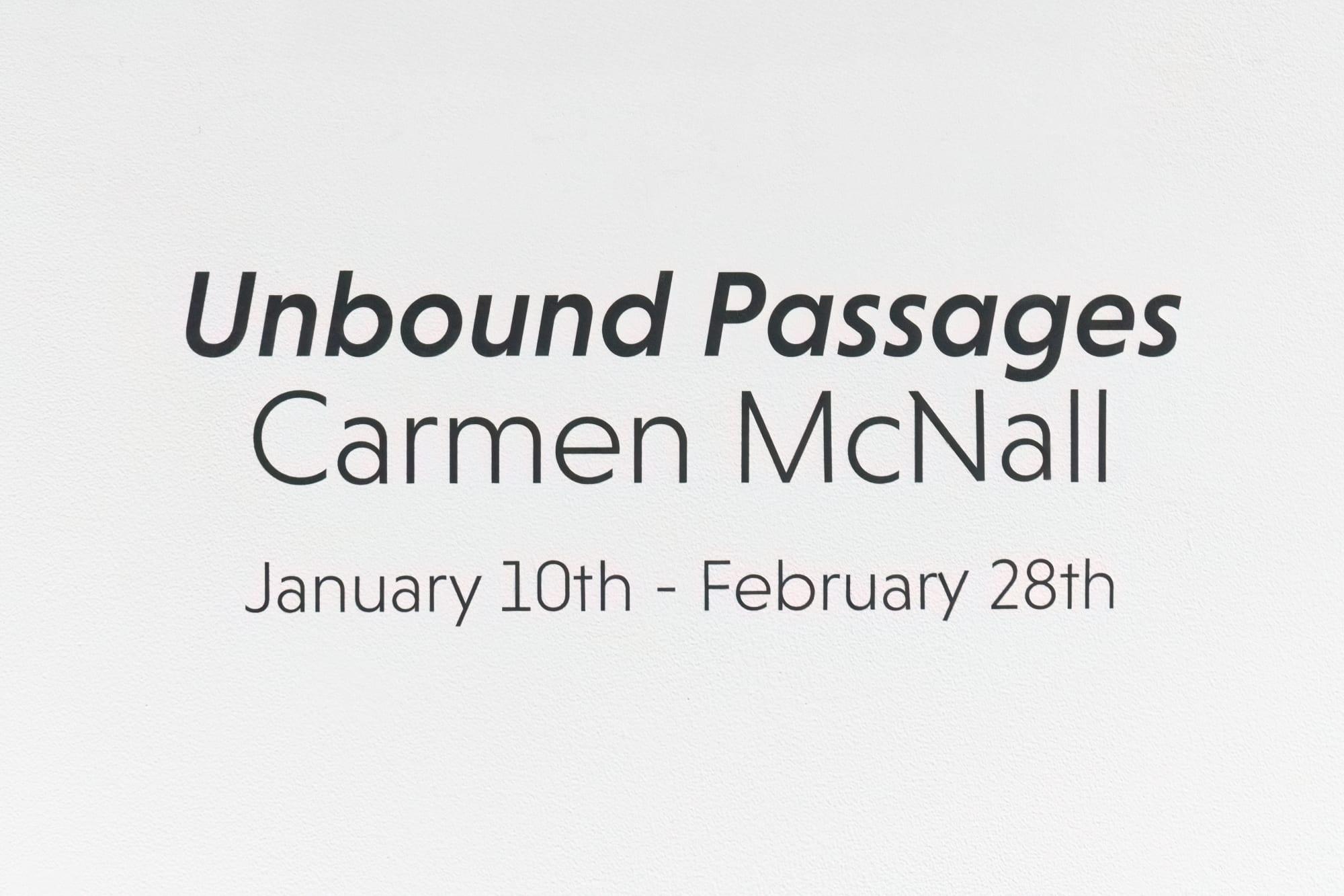 Carmen McNall - Unbound Passages