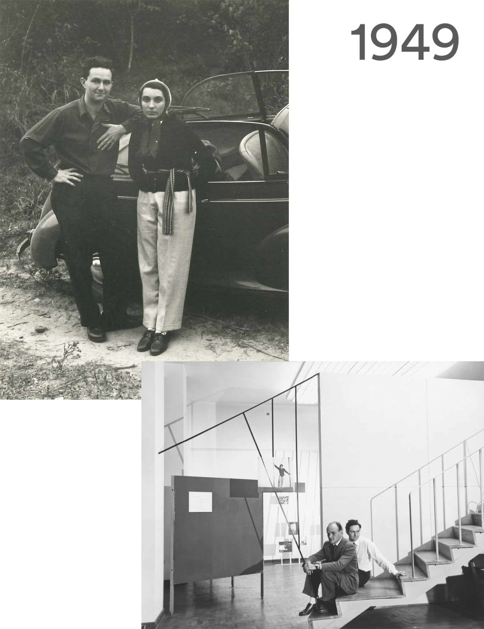 Com 25 anos de idade, Thomaz Farkas casa-se com Melanie Rechulski, psicanalista e professora, e figura central em algumas fotografias desta exposição. Foi ainda em 1949 que apresenta a sua primeira mostra individual, que também viria a ser a primeira em fotografia em um museu brasileiro, o MAM-SP. Estudos Fotográficos torna-se, dessa forma, o marco definitivo do ingresso institucional da fotografia. Apresenta também obras no MoMA-NY, que são então adquiridas pelo museu.