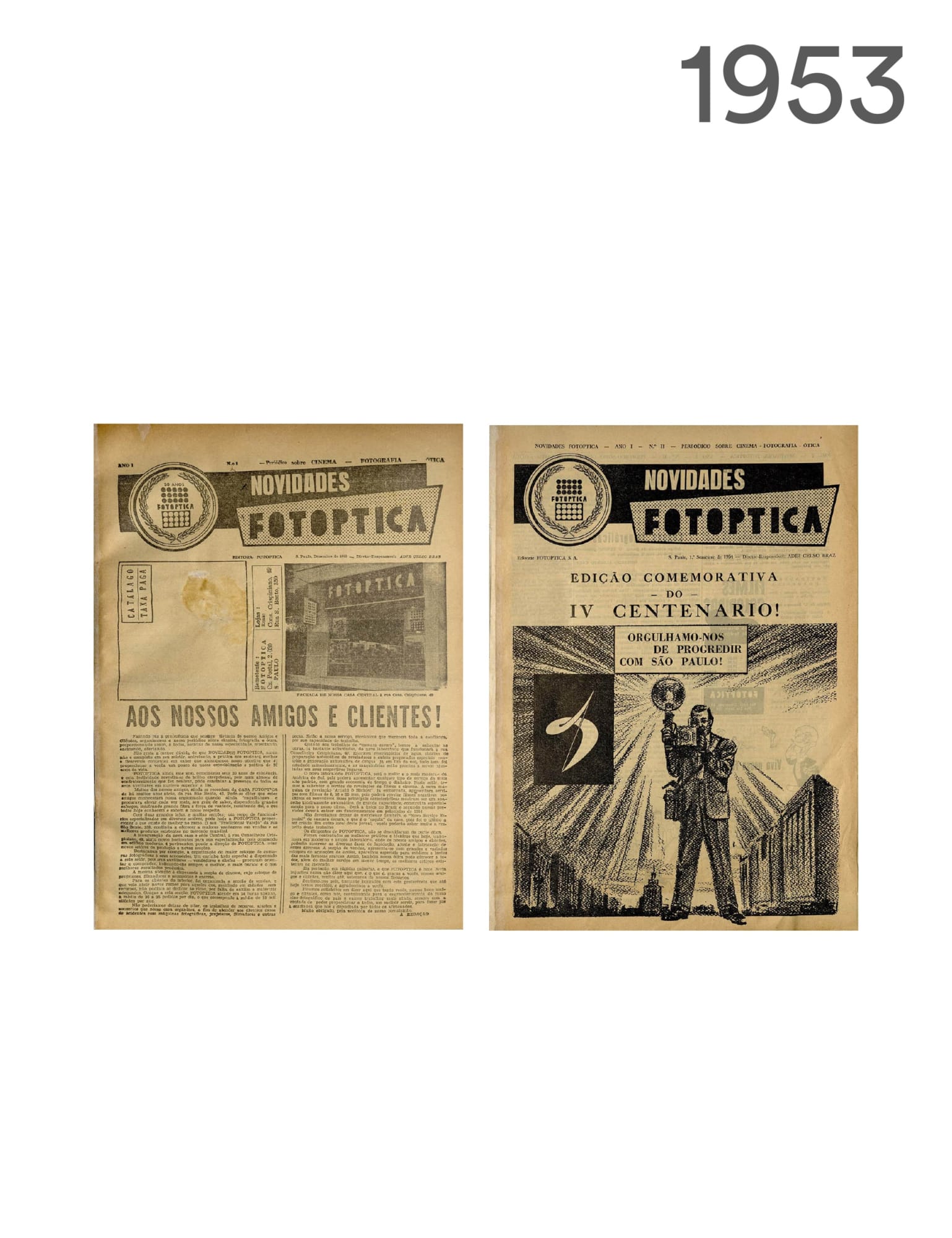 Criada por Thomaz Farkas primeiramente como um catálogo de produtos relacionados, a Revista Fotoptica surge como a primeira publicação especializada em fotografia no Brasil. Com o tempo, foi sendo transformada em uma revista para a arte de fotografar, com ensaios e artigos. Sua última edição foi publicada em 1987.