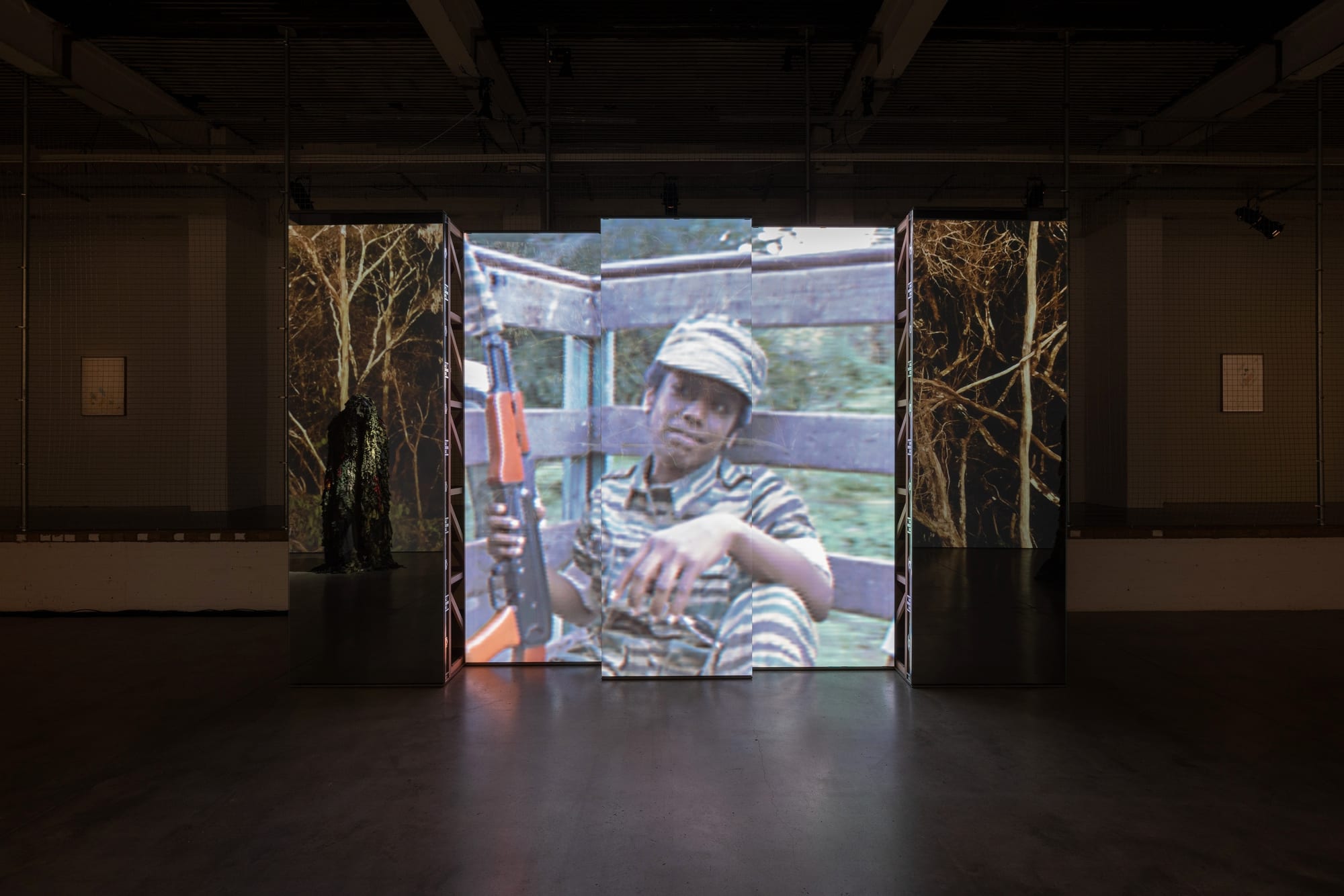 Installation view: Christopher Kulendran Thomas: Another World, ICA Institute of Contemporary Arts London (2022) | Image Credit: Andrea Rossetti / Images courtesy of the artist and Institute of Contemporary Arts, London.