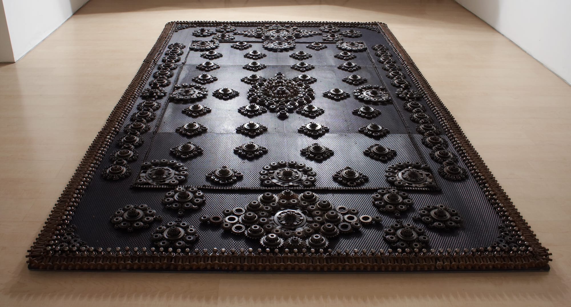 Sakshi Gupta | Freedom is Everything, 2007 | Metal scrap, plywood, 360 x 210 cm