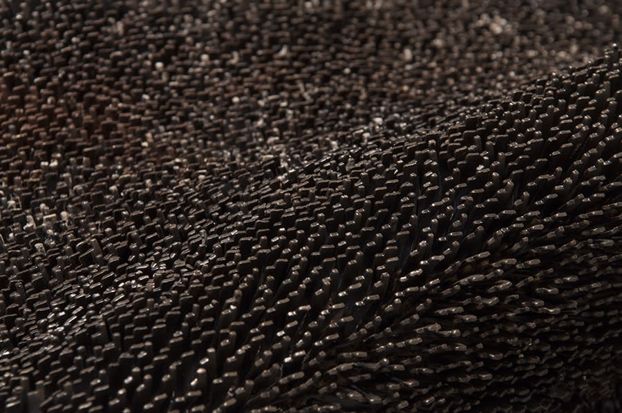 Sakshi Gupta | No Title (From the Series 'Become The Wind'), 2012 - 2013 | Metal scrap, 201 x 75 x 49 cm | Detail