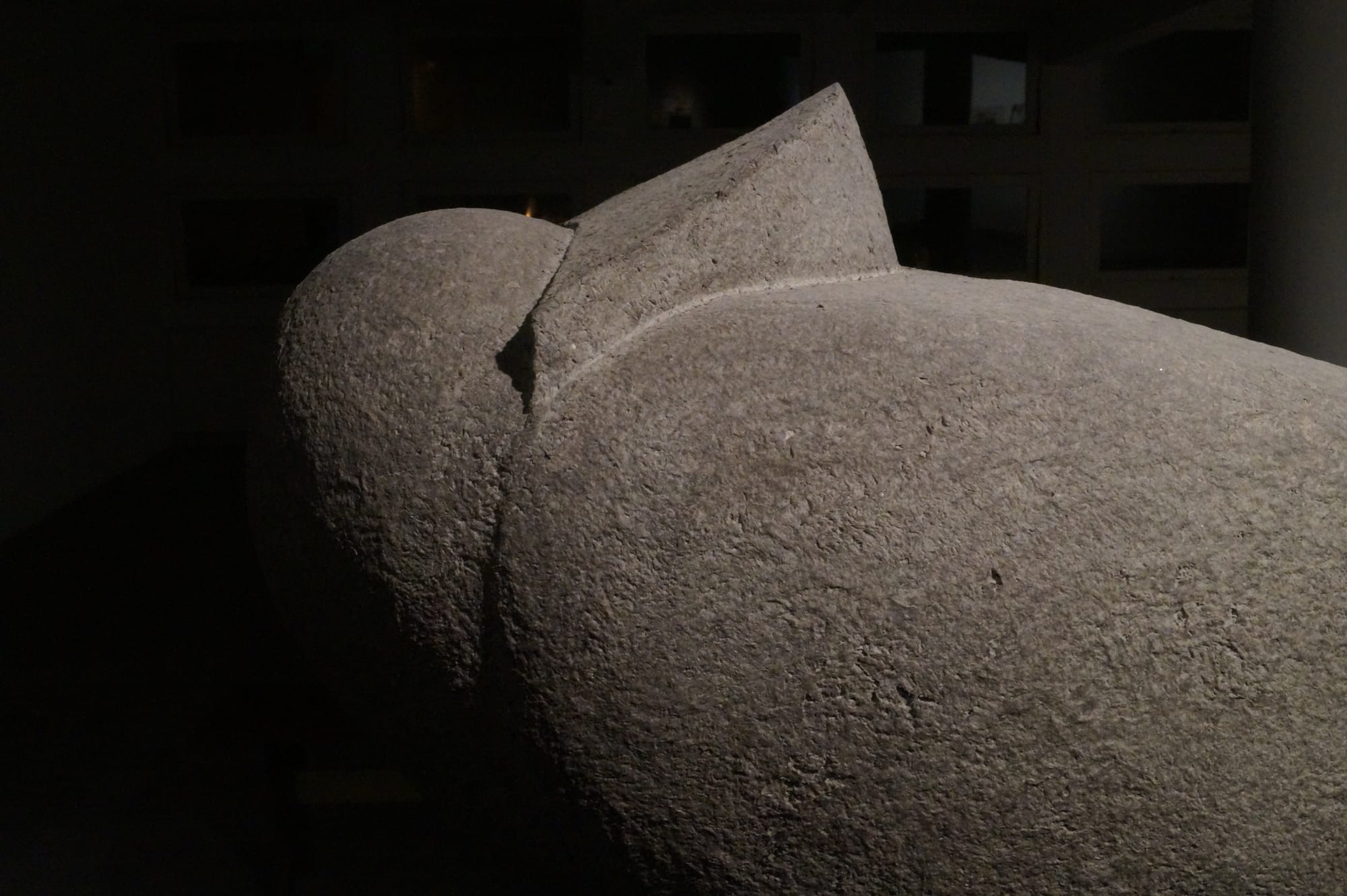 Sakshi Gupta | No Title (From the Series, At The Still Point of the Turning World), 2015 | Paper mache, iron stand, 38 x 127 cm