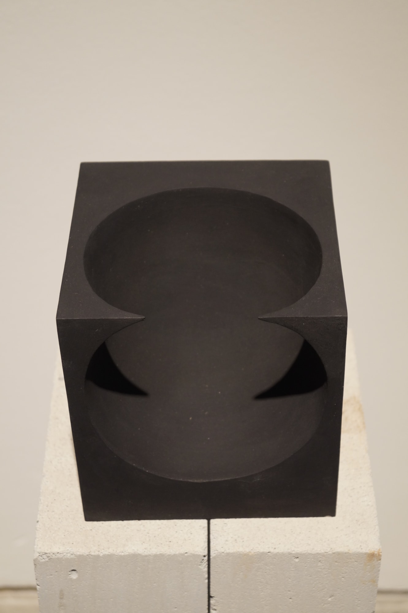 Sakshi Gupta | No Title (From the Series, At The Still Point of the Turning World), 2015 | Concrete, Papier Mache, Brass, Bronze, Wood, 15.2 x 15.2 x 15.2 cm | Detail