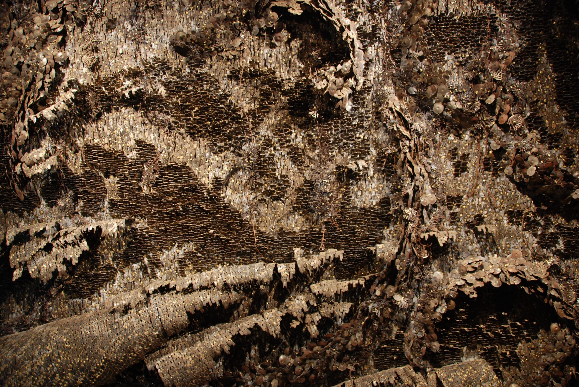 Sakshi Gupta, No Title, 2009 | Metal scrap, 227.5 x 265.5 x 31.5 cm | Detail