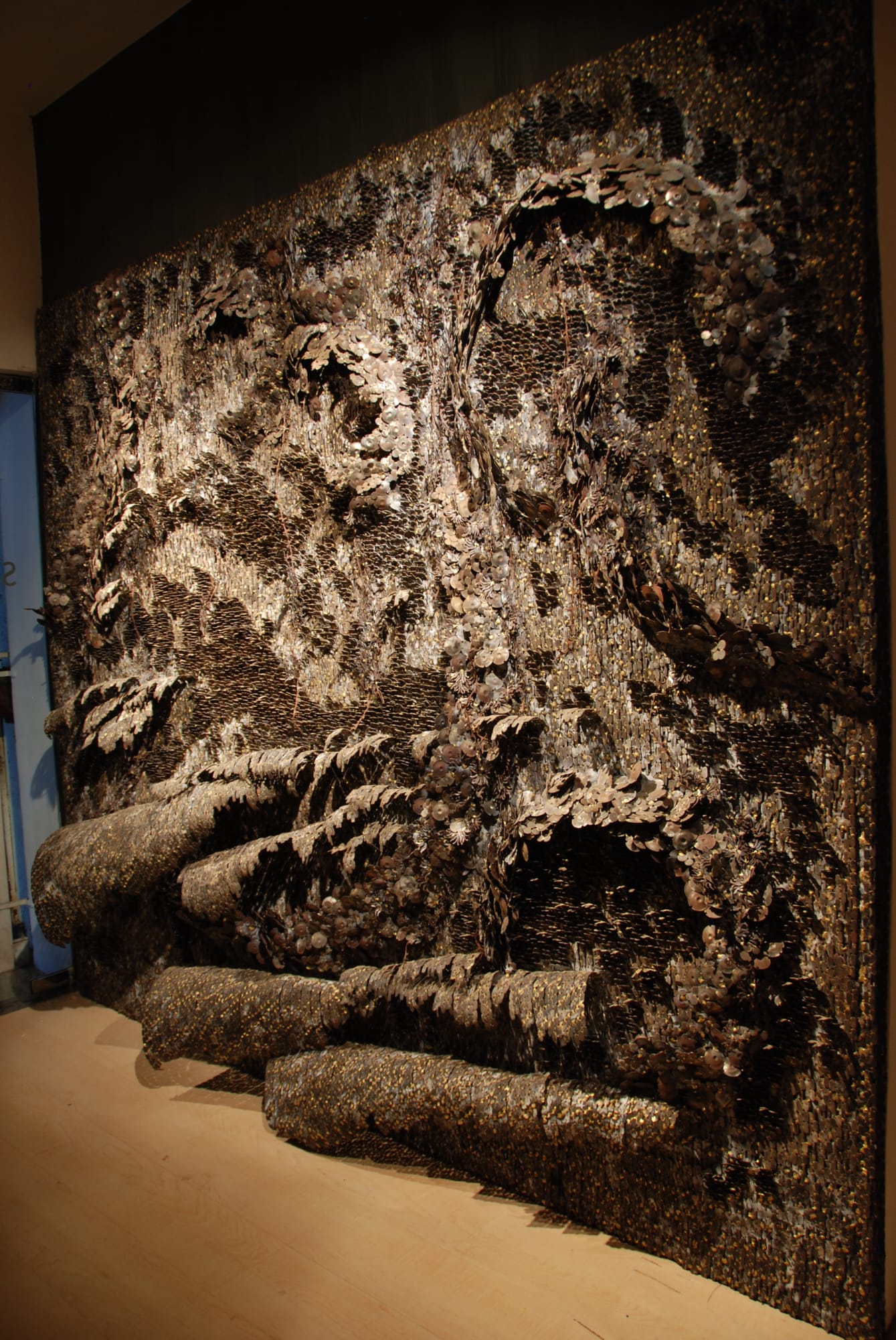 Sakshi Gupta, No Title, 2009 | Metal scrap, 227.5 x 265.5 x 31.5 cm