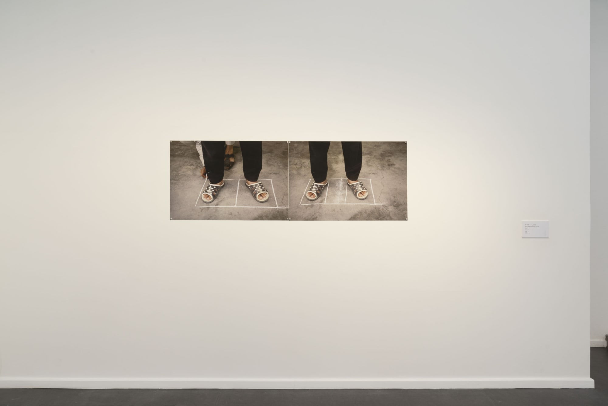 Aziz Hazara, Chalk Drawings, Installation view from Künstlerhaus Bethanien, Berlin, 2022.