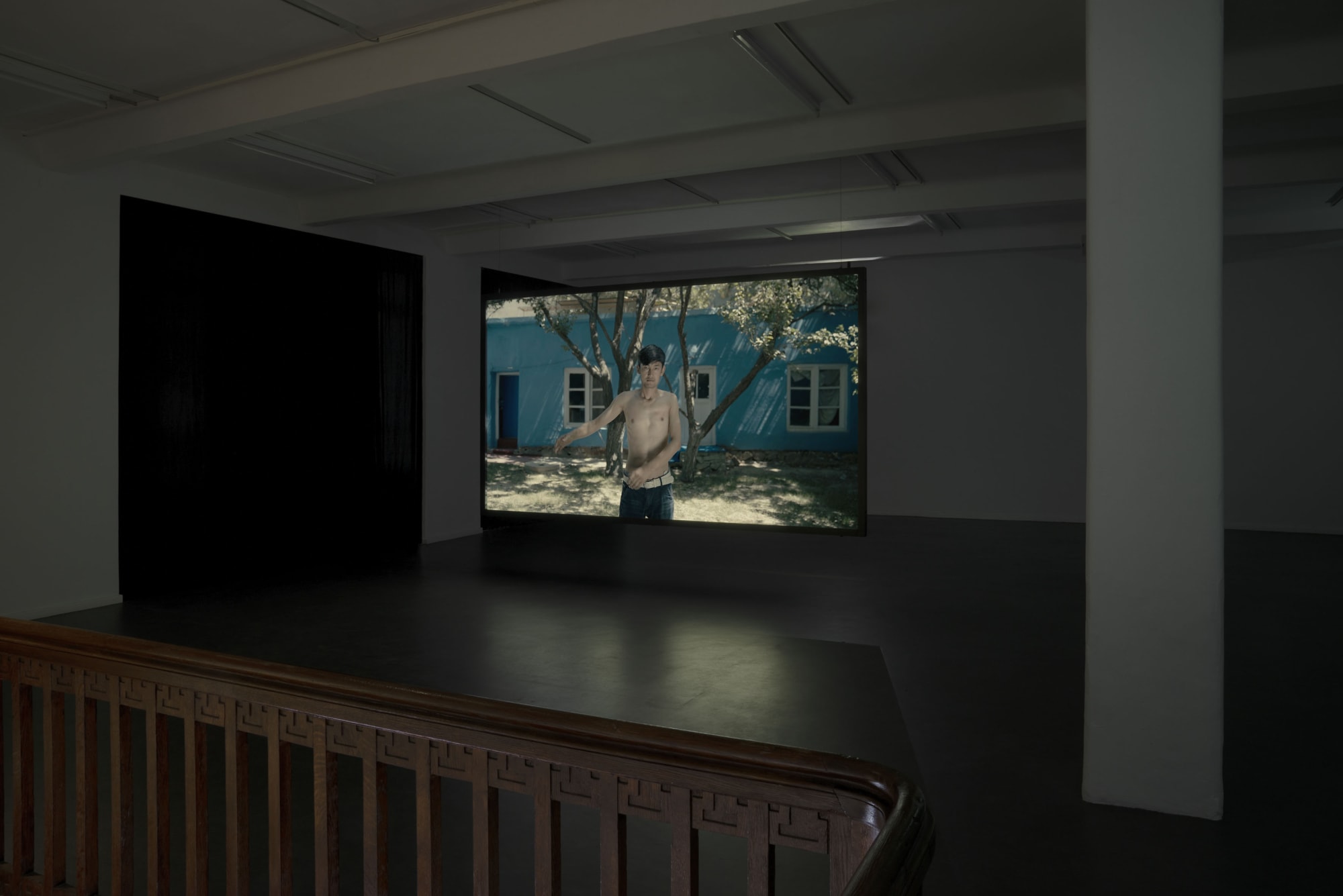Aziz Hazara, Chalk Drawings, Installation view from Künstlerhaus Bethanien, Berlin, 2022.