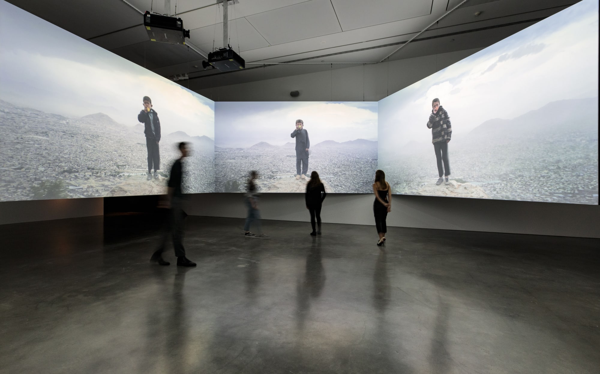 Aziz Hazara, Bow Echo. Installation view from the 22nd Biennale of Sydney, 2020.