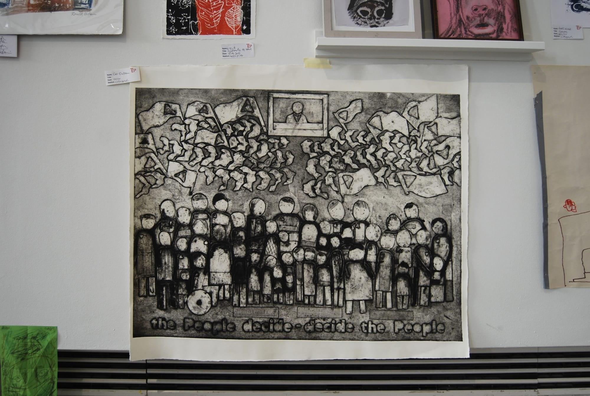 Cat Outram, collagraph, 2020