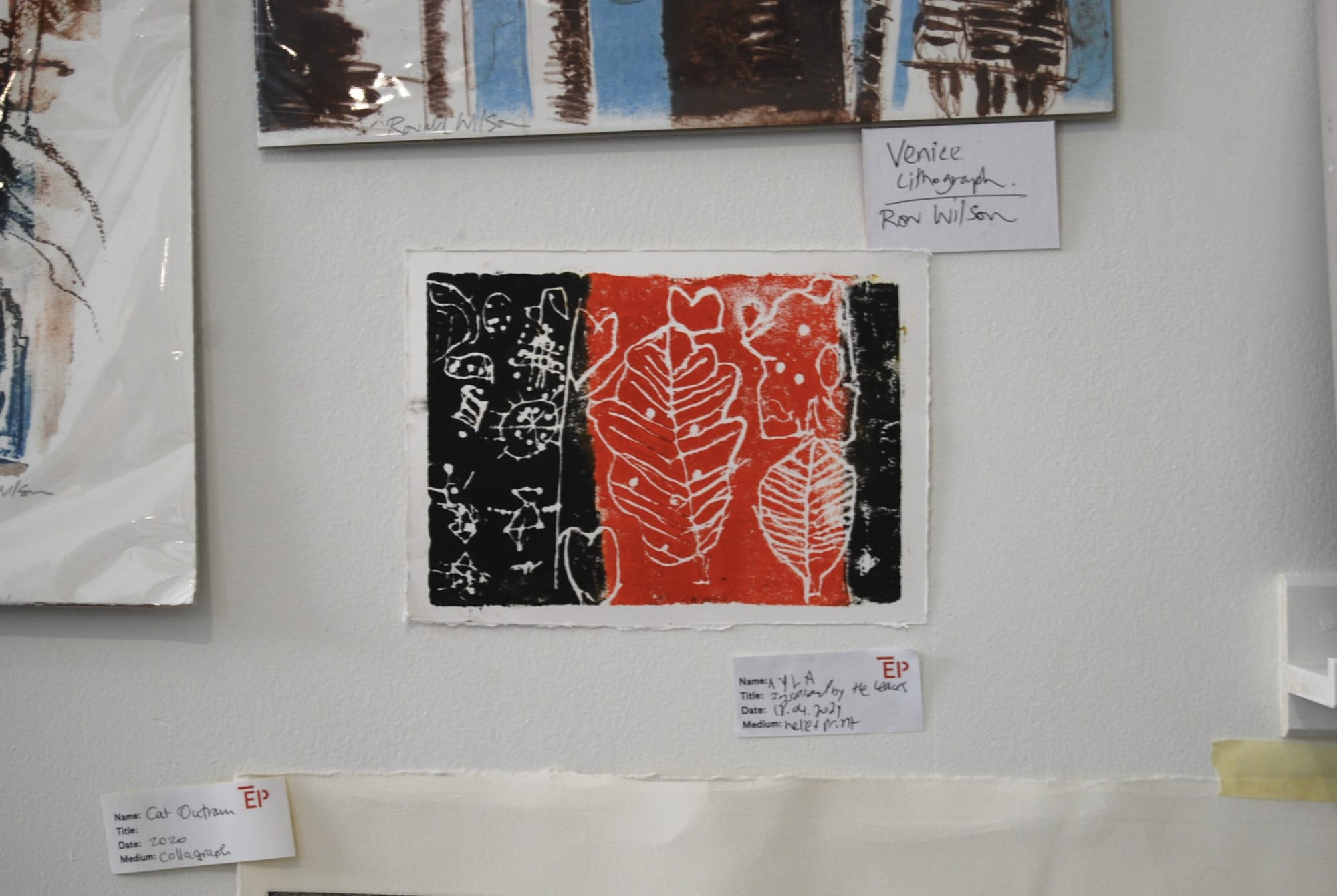 Ayla, Inspired by the Leaves, relief print, 2024