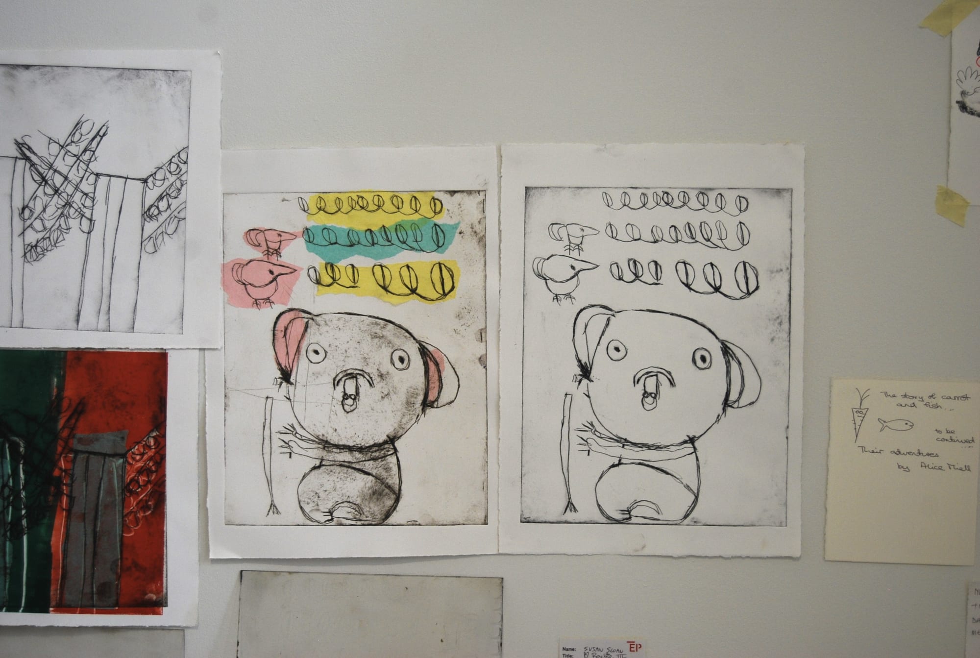 Garvald, drypoint etching, 2024