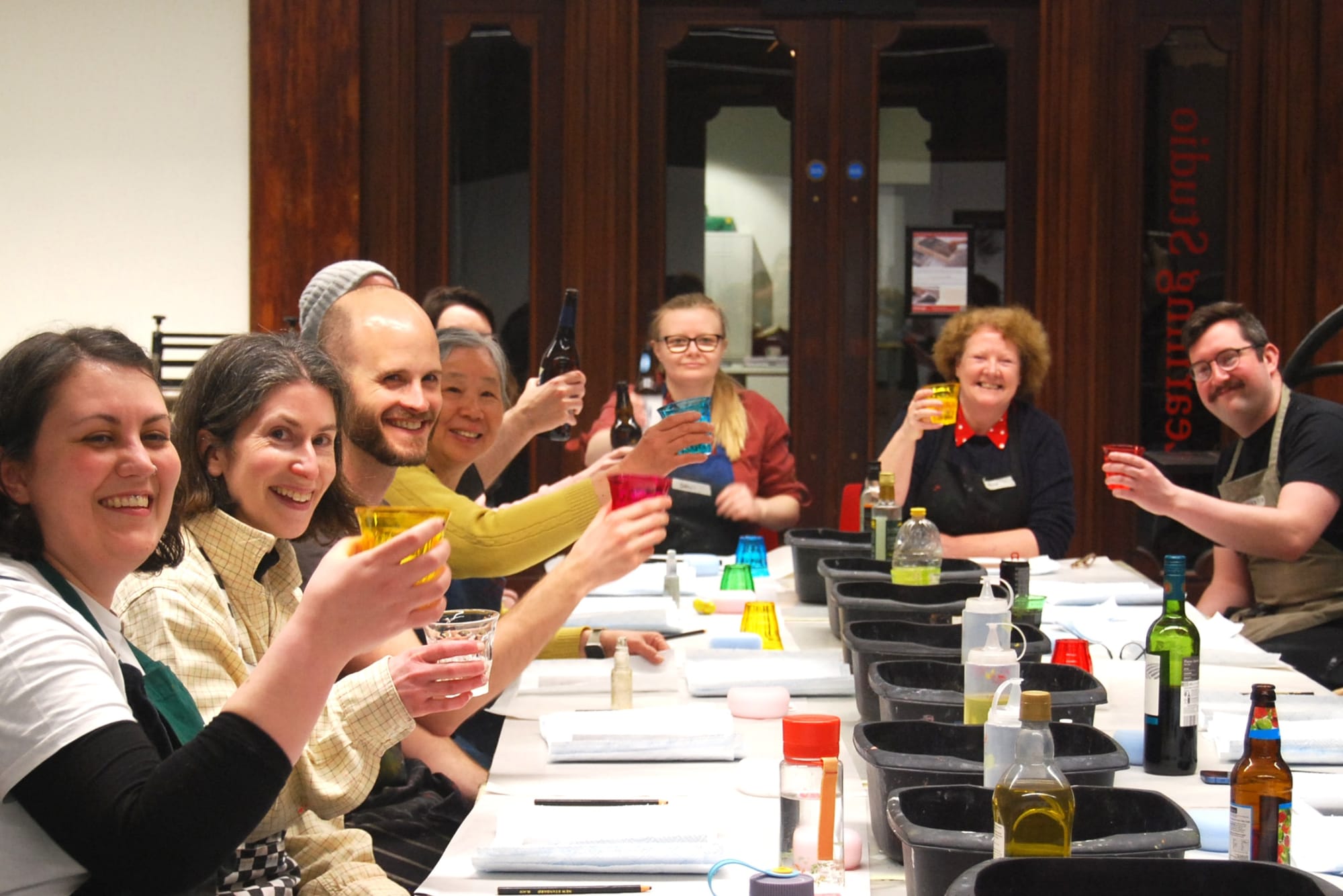 DRINK AND PRINT WORKSHOPS This event is a great opportunity to visit the studio, socialise, and get inspired.