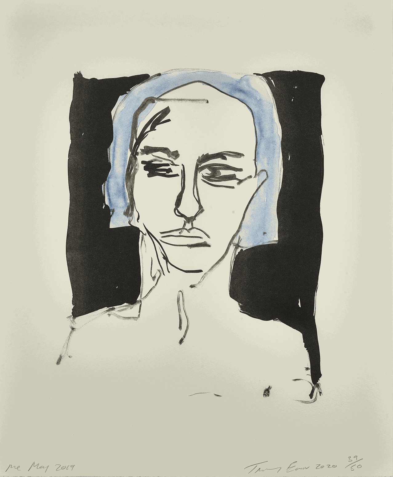 Tracey Emin CBE, RA, Me - May 2019, 2020. Colour lithograph. Courtesy of Jerwood Collection &copy; Tracey Emin. All rights reserved, DACS 2025