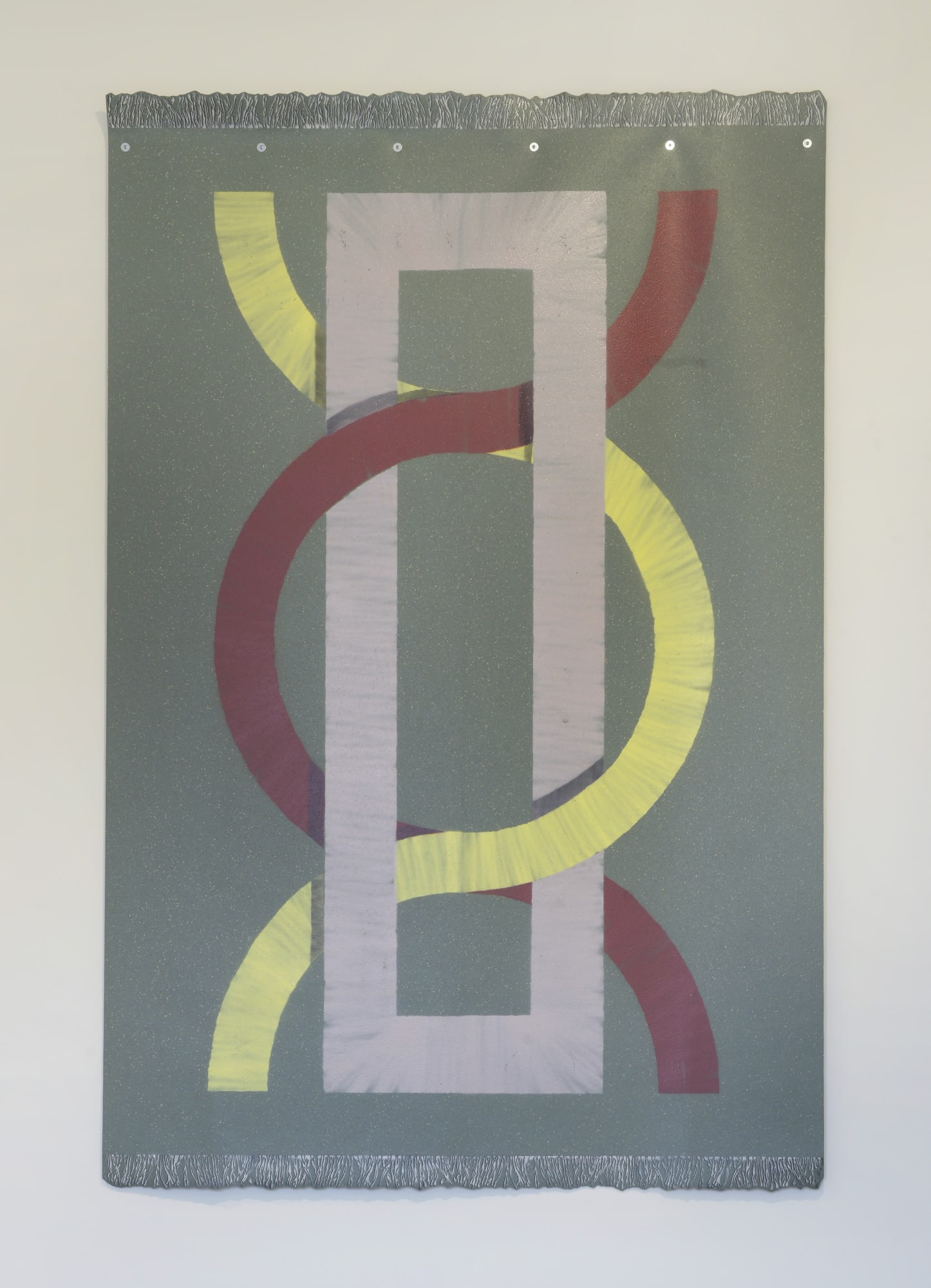 Untitled (Rug), 2021, Stencilled Spraypaint on Slip Resistant Vinyl Flooring