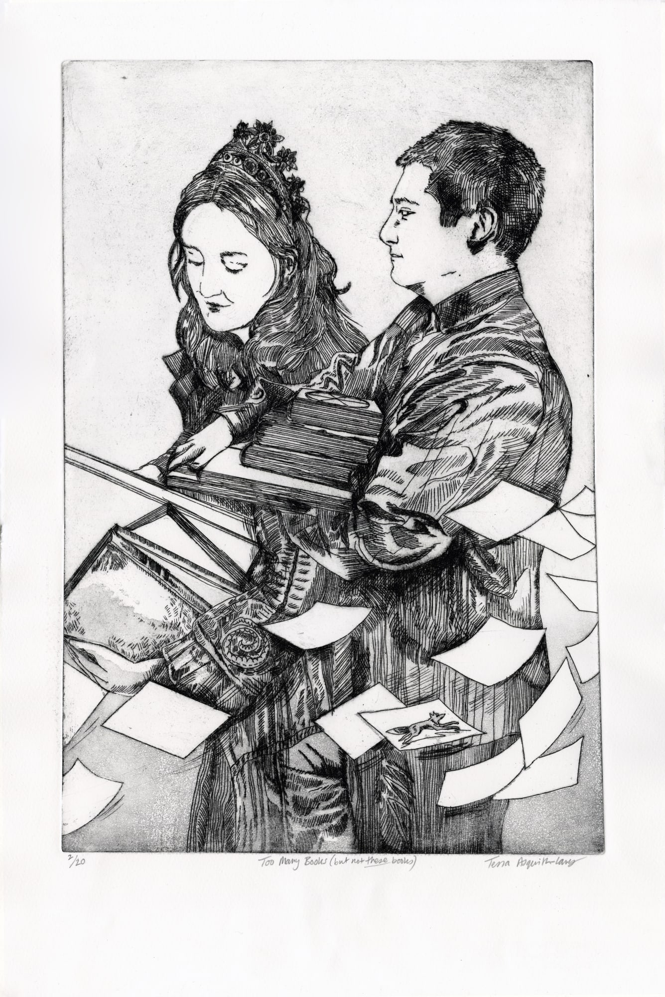 Tessa Asquith-Lamb, Too Many Books (But Not These Books), 2018