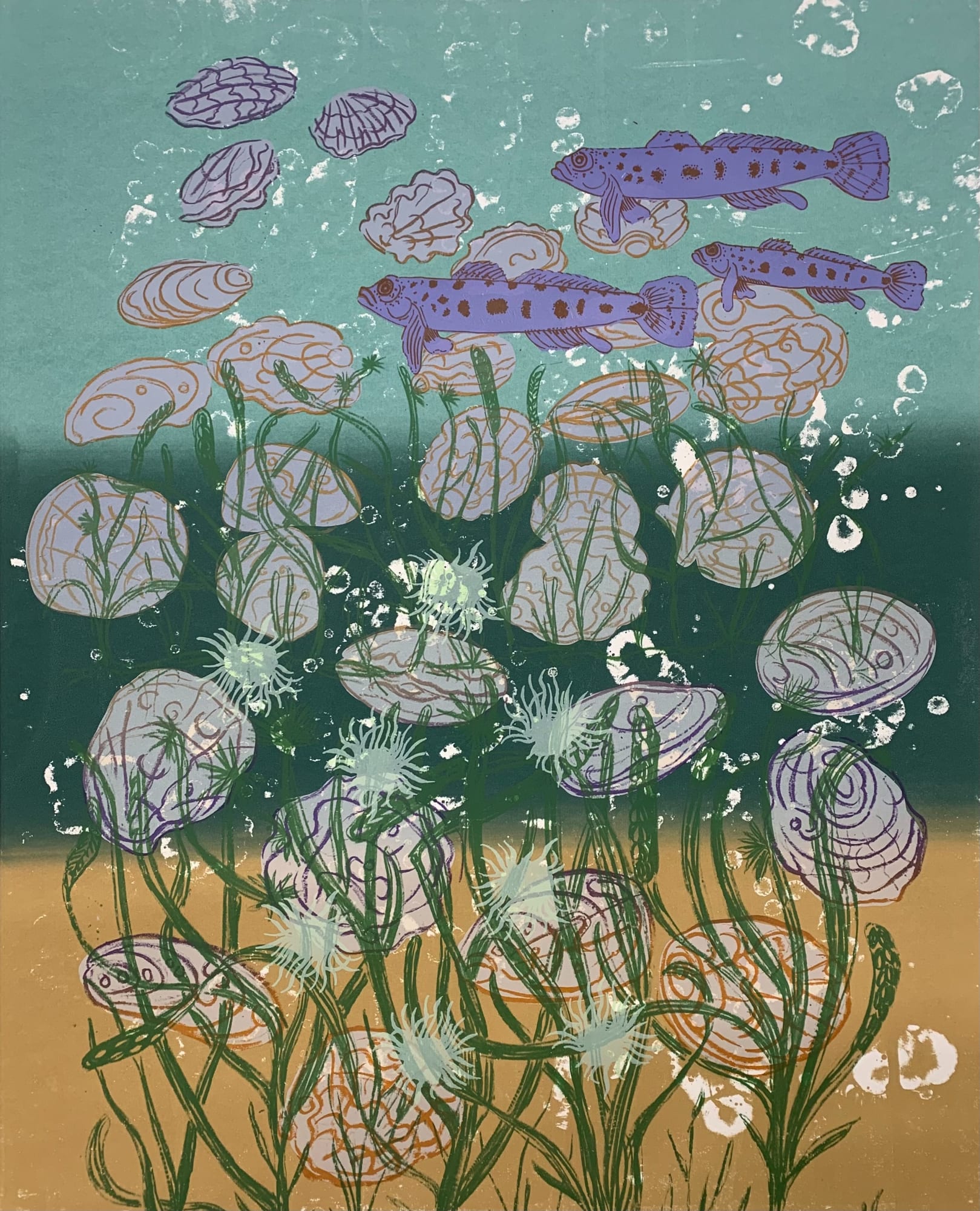 Nicky Sanderson, Restoration of the Oysters, 2024