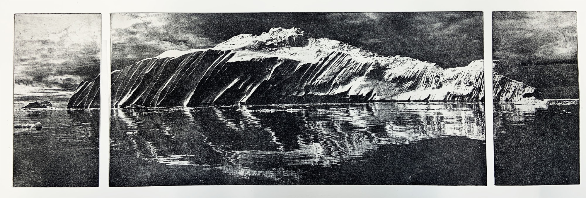 Mary Walters, Iceberg Tripych, 2024