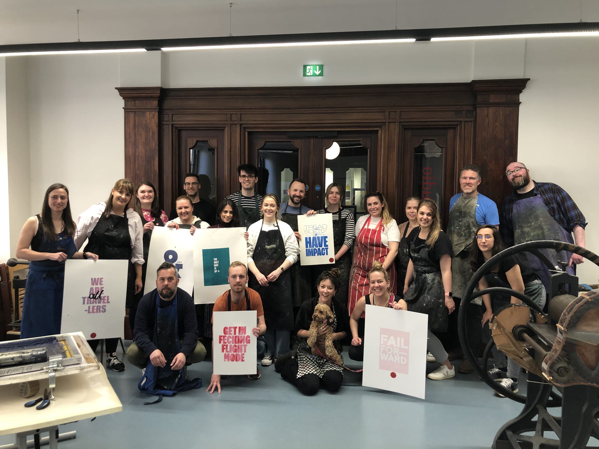 BESPOKE WORKSHOPS Group printing workshops are ideal for team-building days, birthday celebrations, and more!