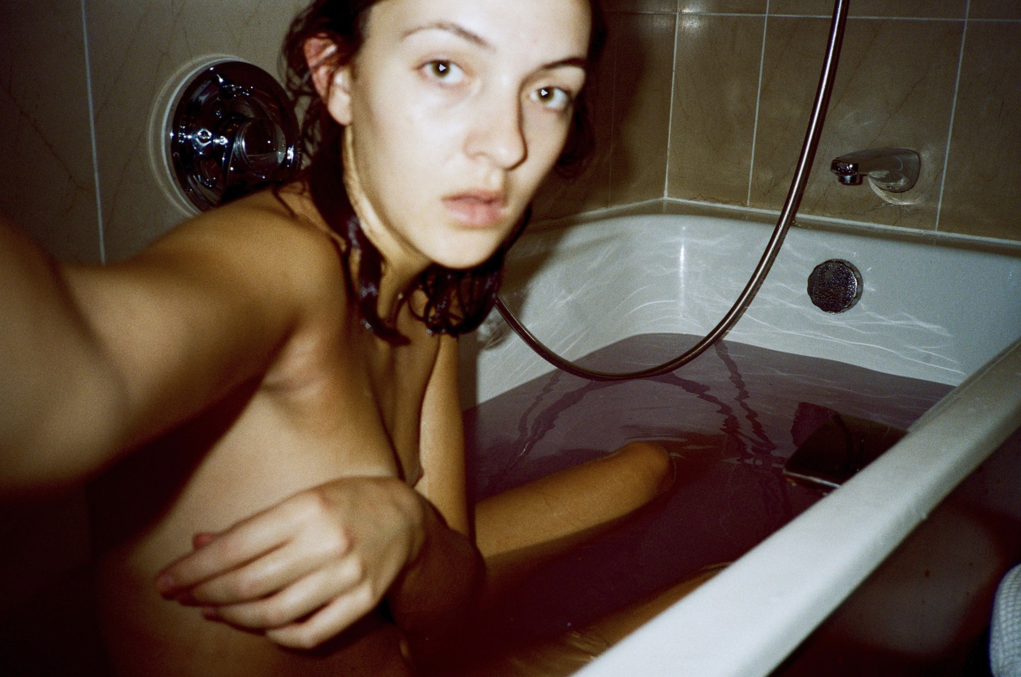 Alice Joiner Self - Portrait in Red Bath Water, 2017 C-Type matt print in white frame 162.5 x 112cm £3,800
